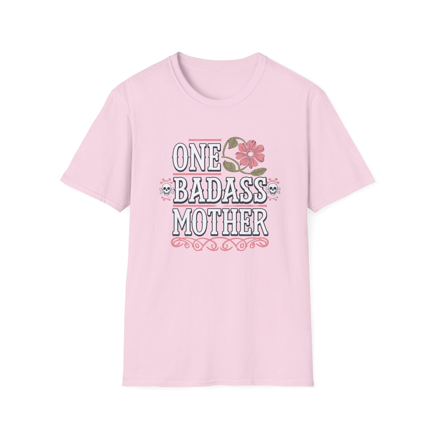 One Badass Mother Unisex Softstyle T-Shirt, Mother's Day Gift, Funny Mom Tee, Casual Wear, Mom Humor Shirt, Gift for Mom