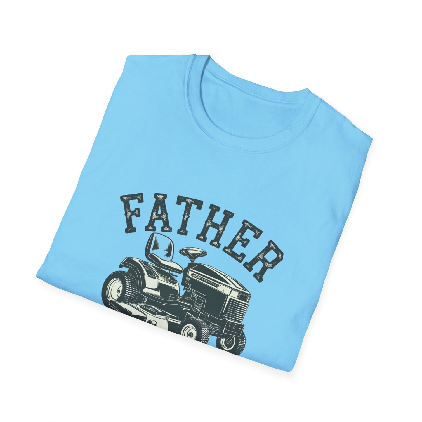 Father Mows Best Unisex Softstyle T-Shirt