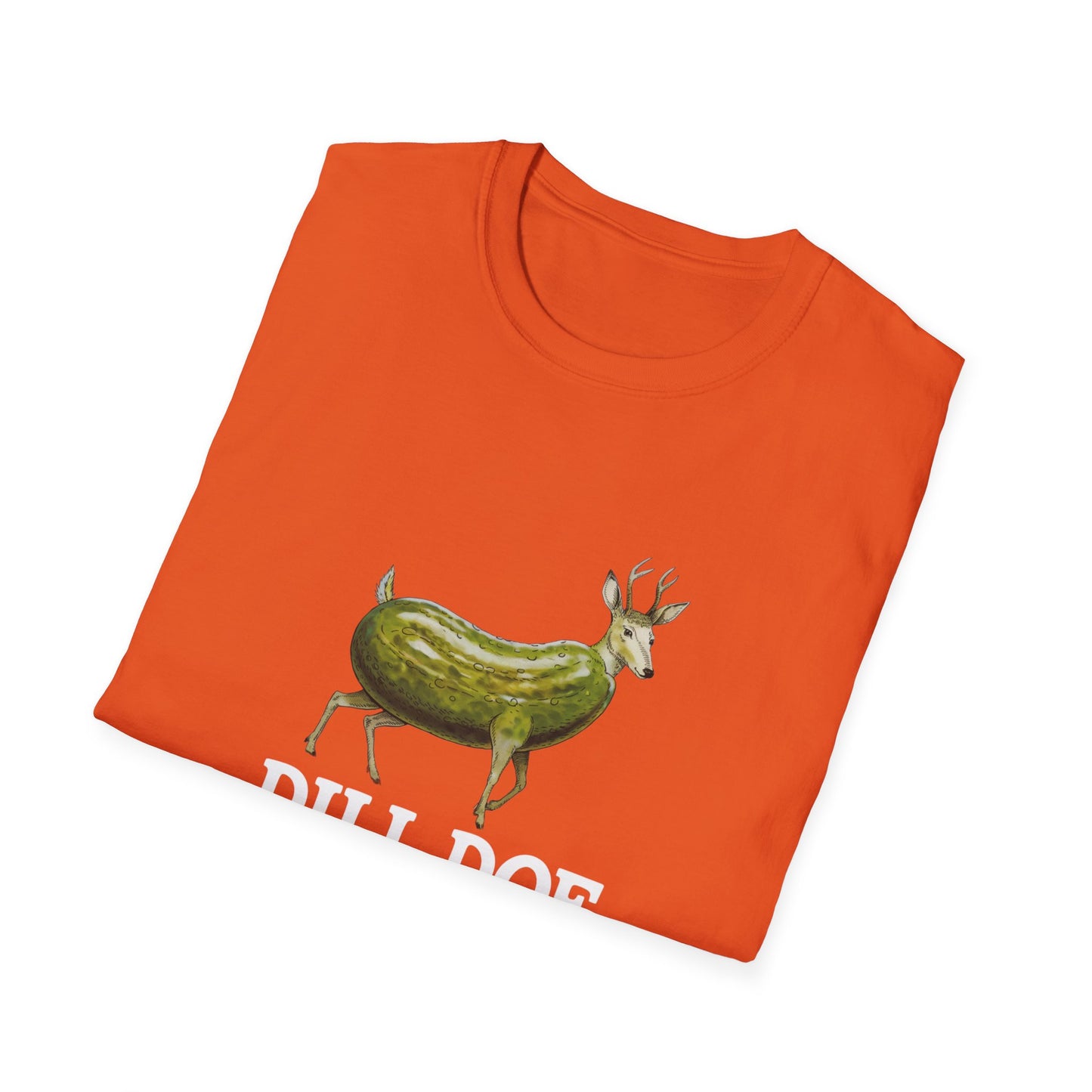 Dill Doe Funny Unisex Softstyle T-Shirt - Quirky Animal Tee