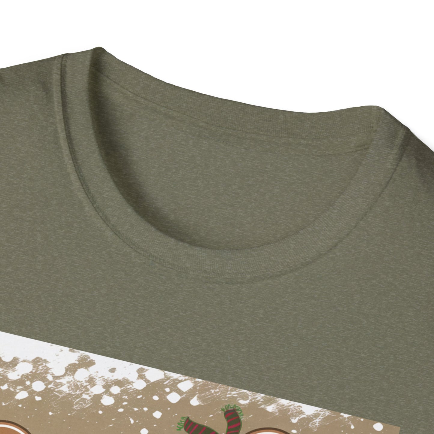 Festive Gingerbread Unisex T-Shirt, Holiday Tee, Christmas Gift, Cozy Shirt, Winter Apparel, Fun Gift Idea