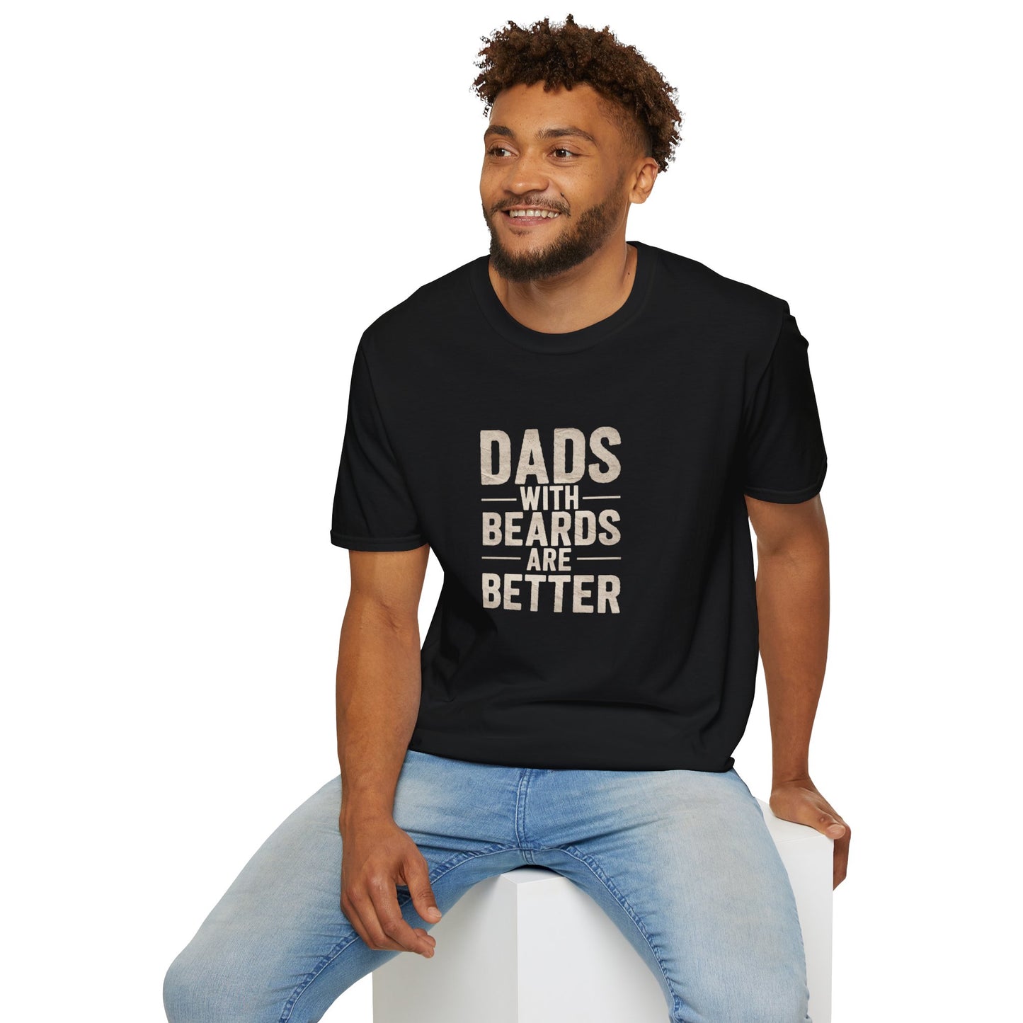 Dads with Beards Unisex Softstyle T-Shirt - Perfect Gift for Father's Day