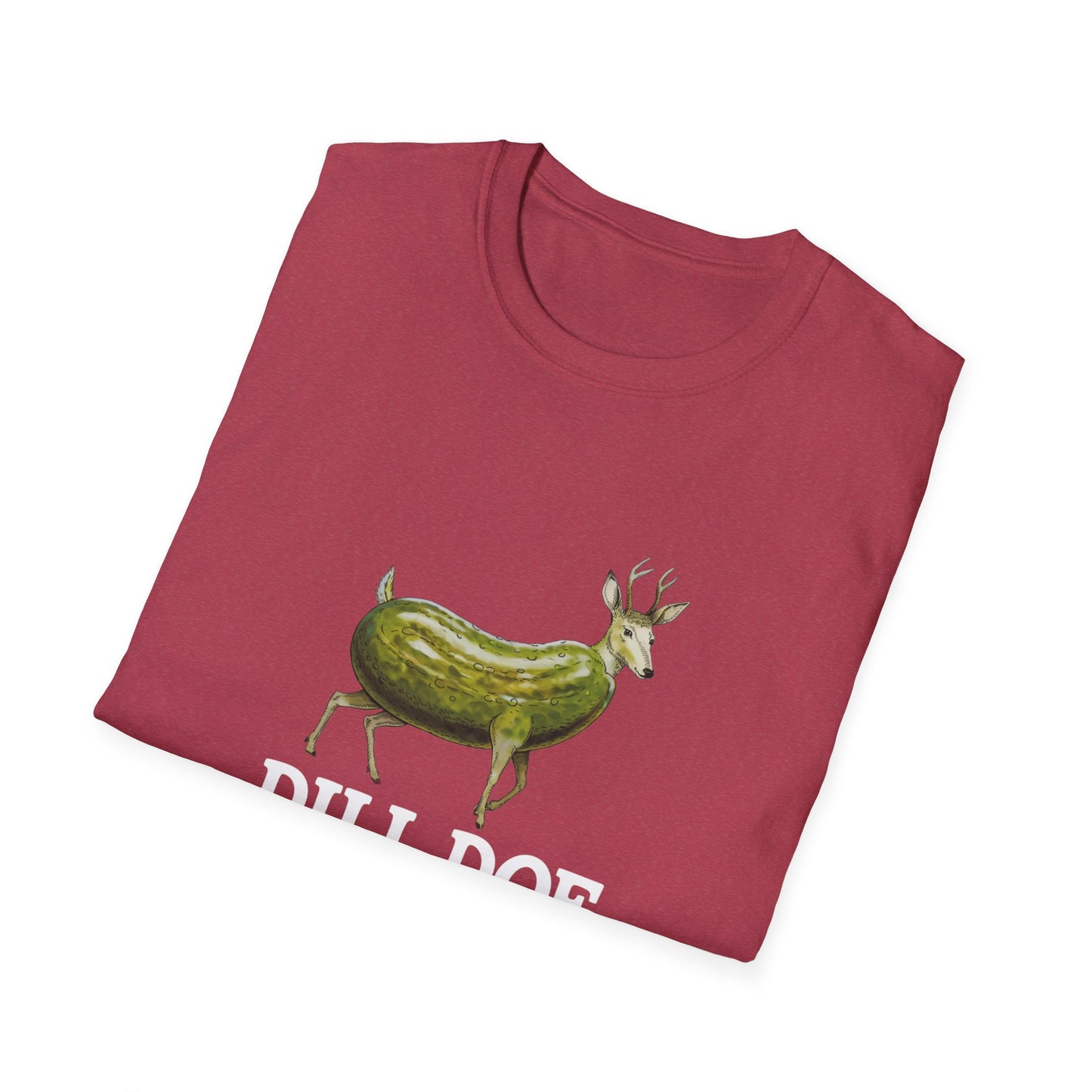 Dill Doe Funny Unisex Softstyle T-Shirt - Quirky Animal Tee