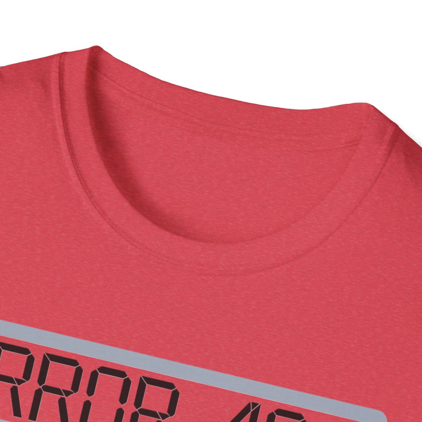 Error 404 Costume Not Found Unisex Softstyle T-Shirt, Funny Casual Tee, Geeky Gift, Halloween Humor, Costume Party Apparel