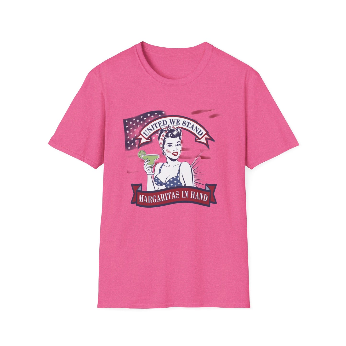 Patriotic Margarita Unisex T-Shirt - 'United We Stand' Design