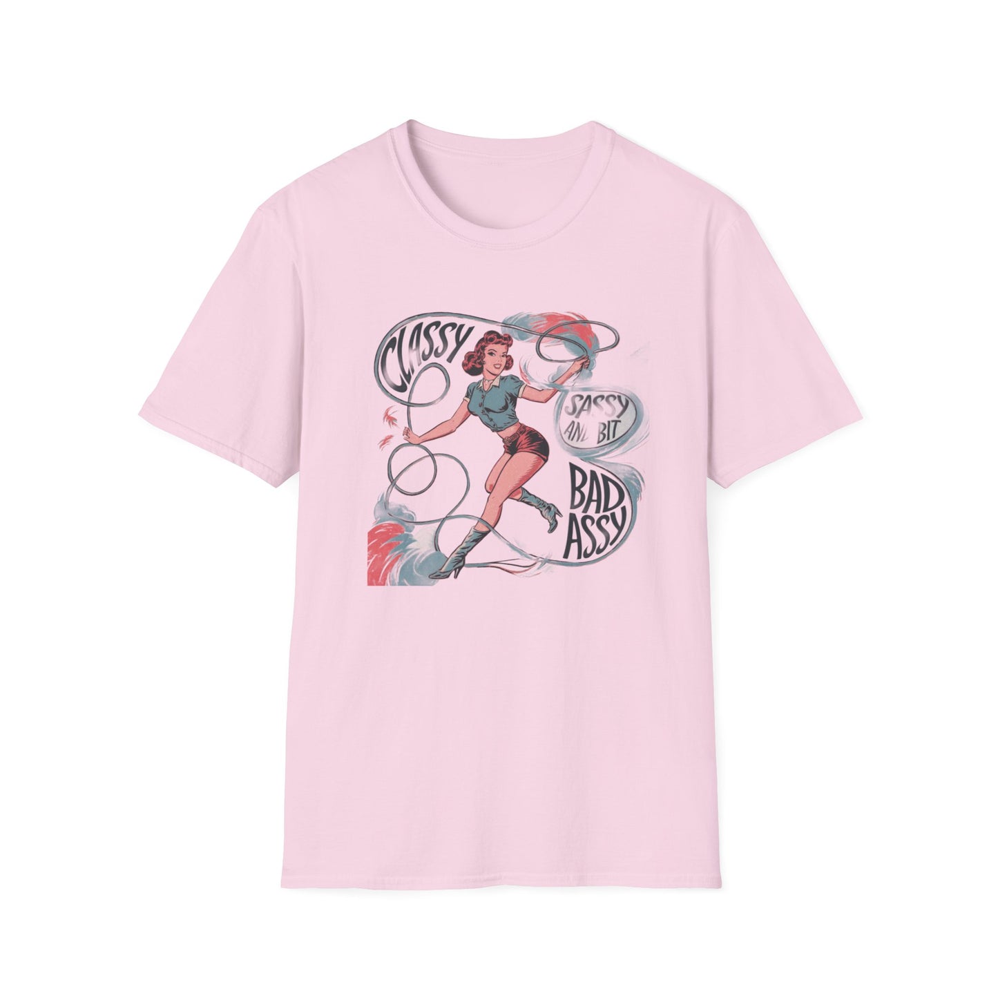 Classy & Badass Unisex T-Shirt, Vintage Chic Tee, Gift for Her, Empowerment Shirt, Casual Wear, Birthday Gift, Feminist Apparel