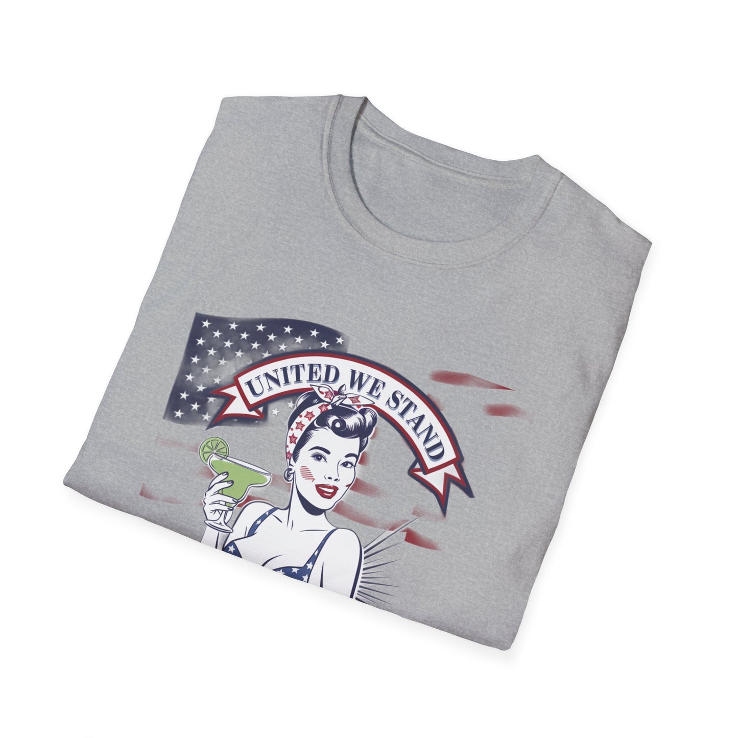 Patriotic Margarita Unisex T-Shirt - 'United We Stand' Design