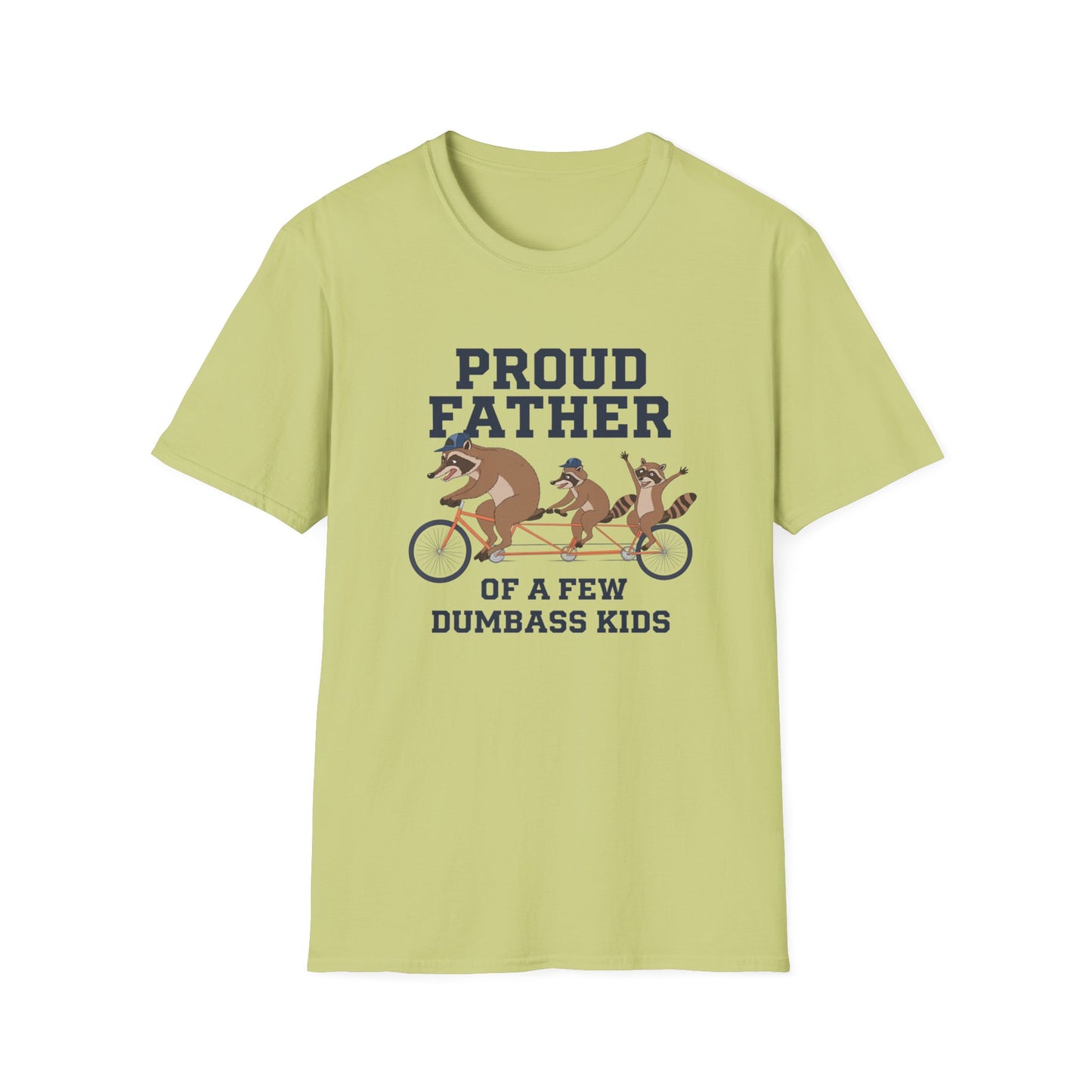 Proud Father Animal T-Shirt | Unisex Softstyle Tee for Dad