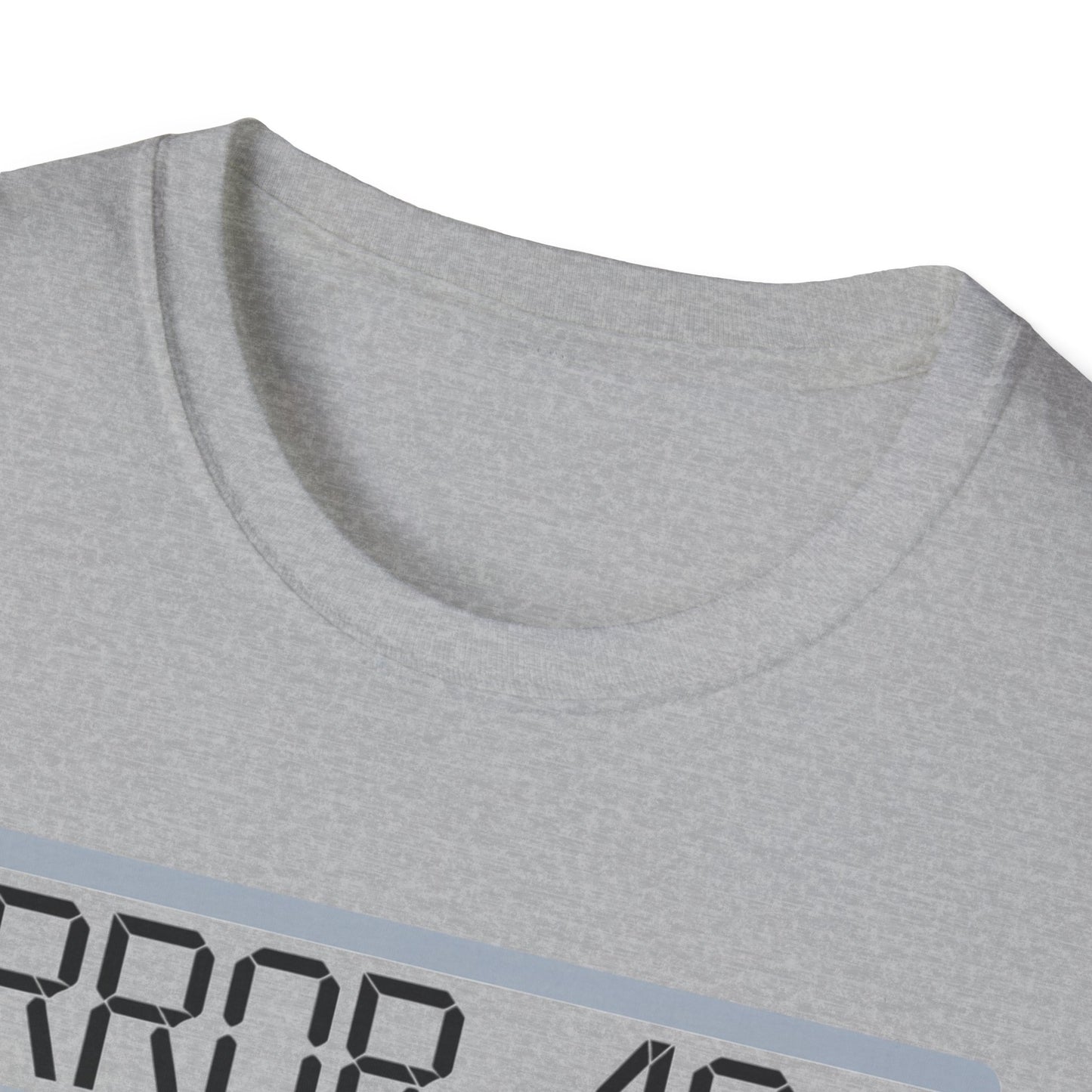 Error 404 Costume Not Found Unisex Softstyle T-Shirt, Funny Casual Tee, Geeky Gift, Halloween Humor, Costume Party Apparel