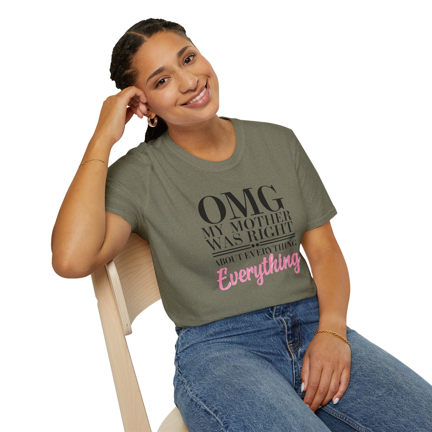 Funny Mother’s Day Unisex T-Shirt, Gift for Mom, Birthday Gift, Casual Wear, Lightweight Tee