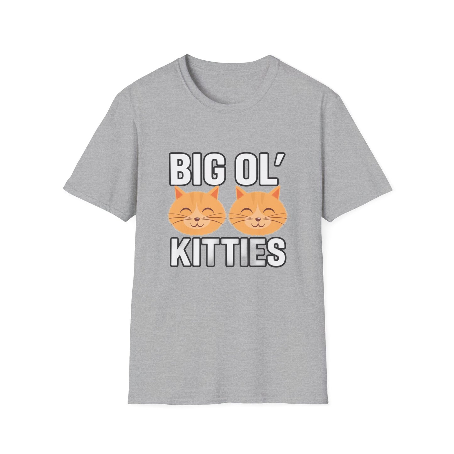 Big Ol' Kitties Unisex T-Shirt – Cute Cat Lover Tee for Everyday Wear