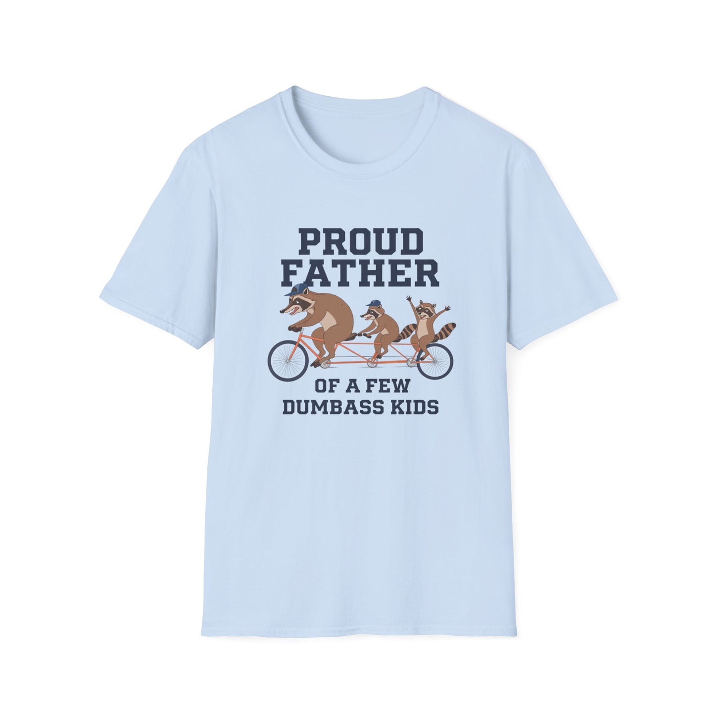 Proud Father Animal T-Shirt | Unisex Softstyle Tee for Dad