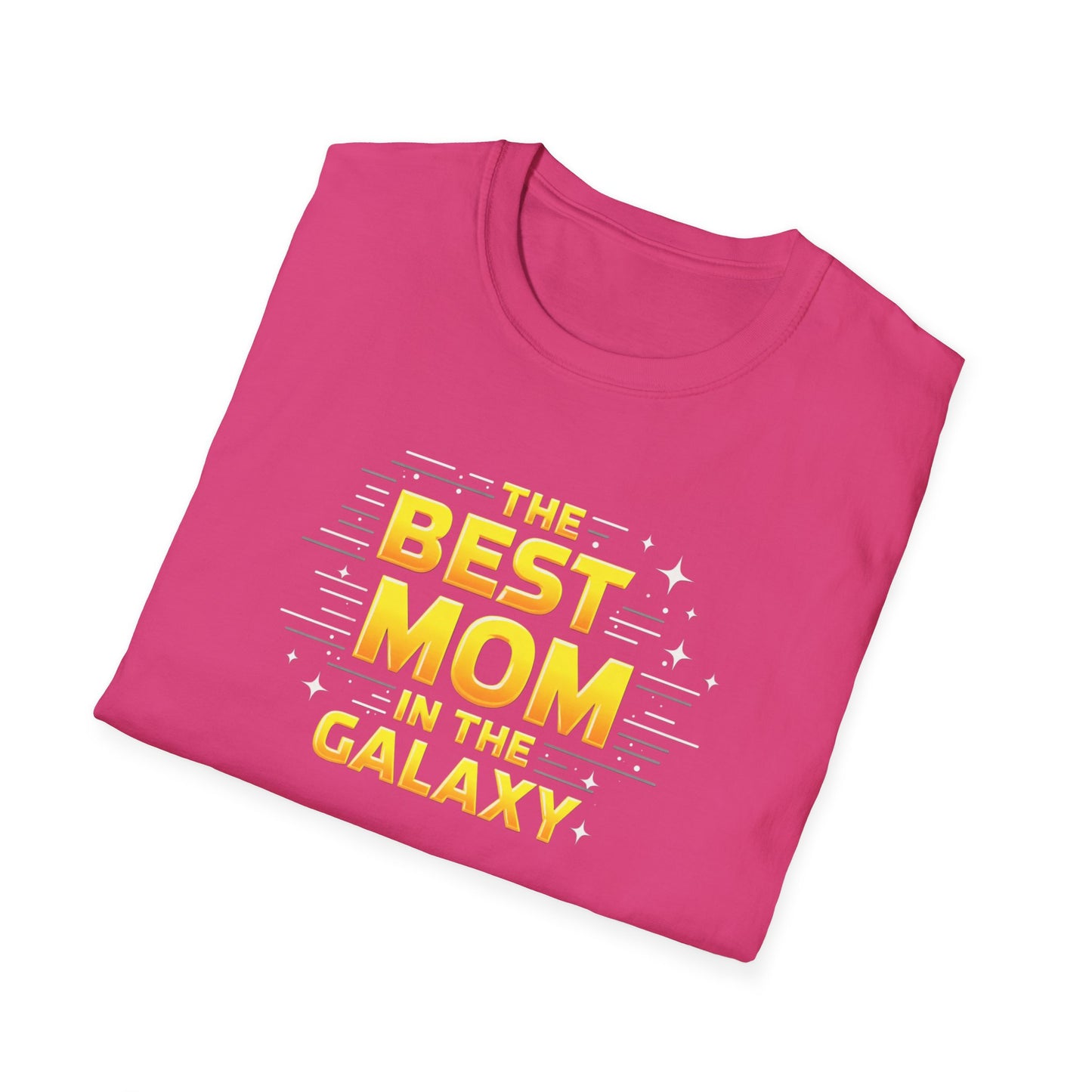 Best Mom in the Galaxy T-Shirt - Unisex Softstyle Tee for Mother's Day, Birthday Gift, Mom Appreciation, Casual Wear, Family Gatherings