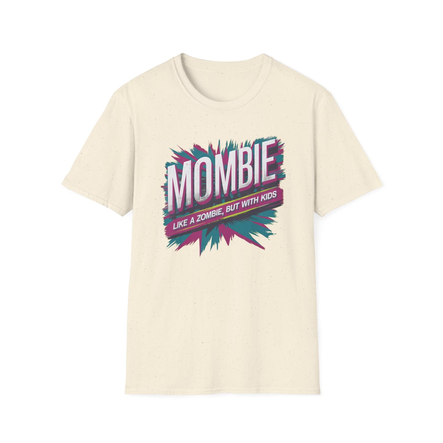 Mombie T-Shirt - Funny Parenting Gift, Unisex Softstyle Tee, Perfect for Moms, Halloween, Gift for New Moms, Casual Wear