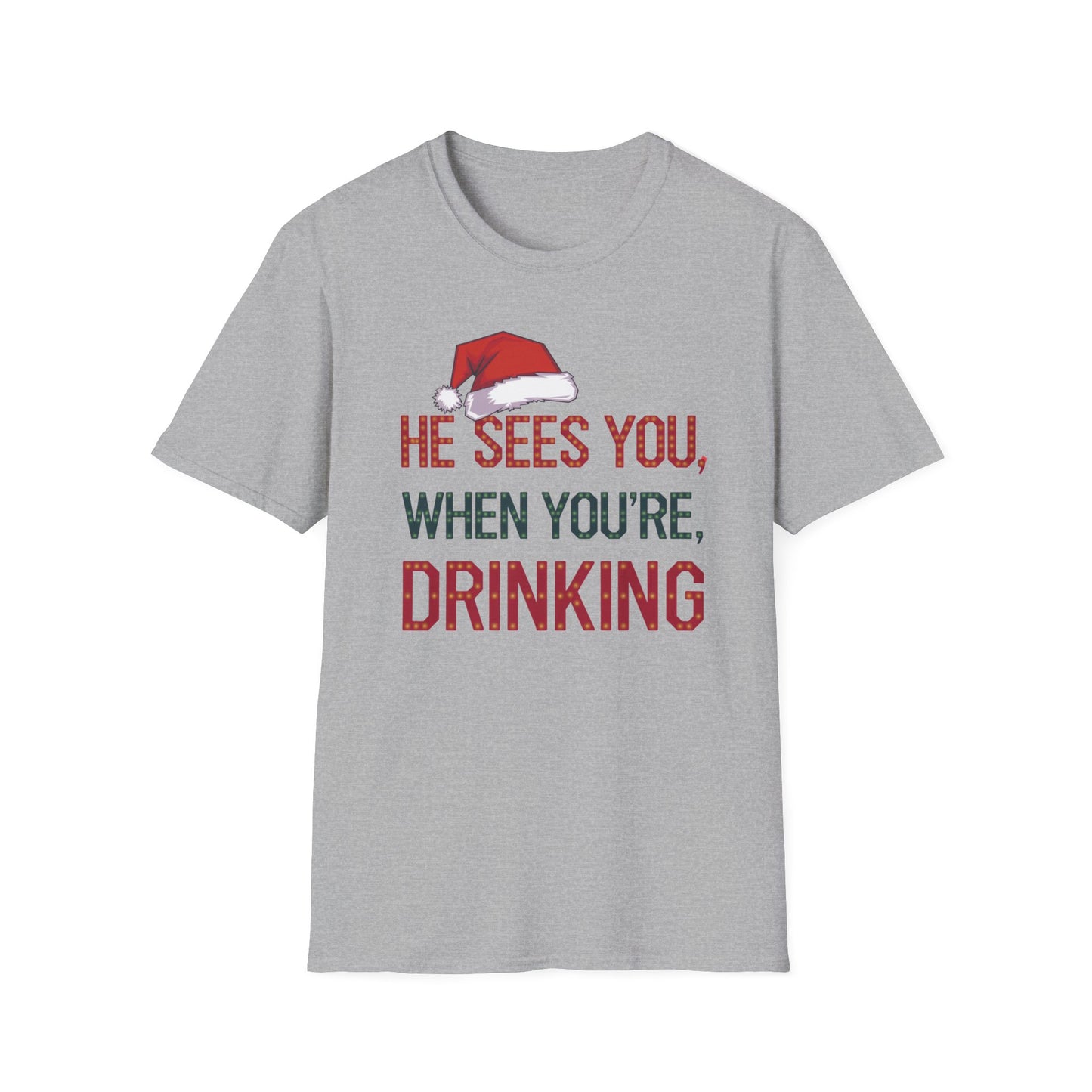 Festive Drink Humor T-Shirt - Perfect for Christmas Parties, Holiday Gatherings, Gift for Friends, Funny Apparel, Unisex Christmas Tee