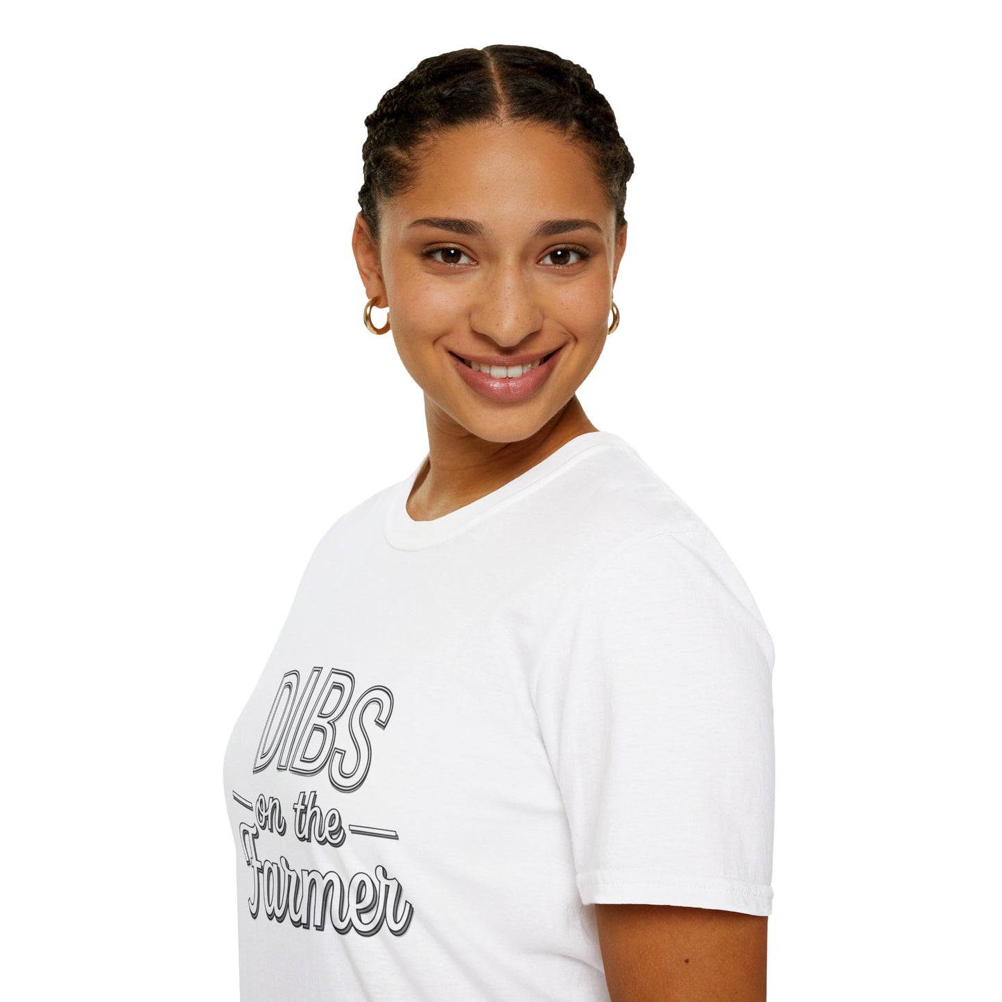 Dibs on the Farmer Unisex Softstyle T-Shirt - Casual Farm Life Tee