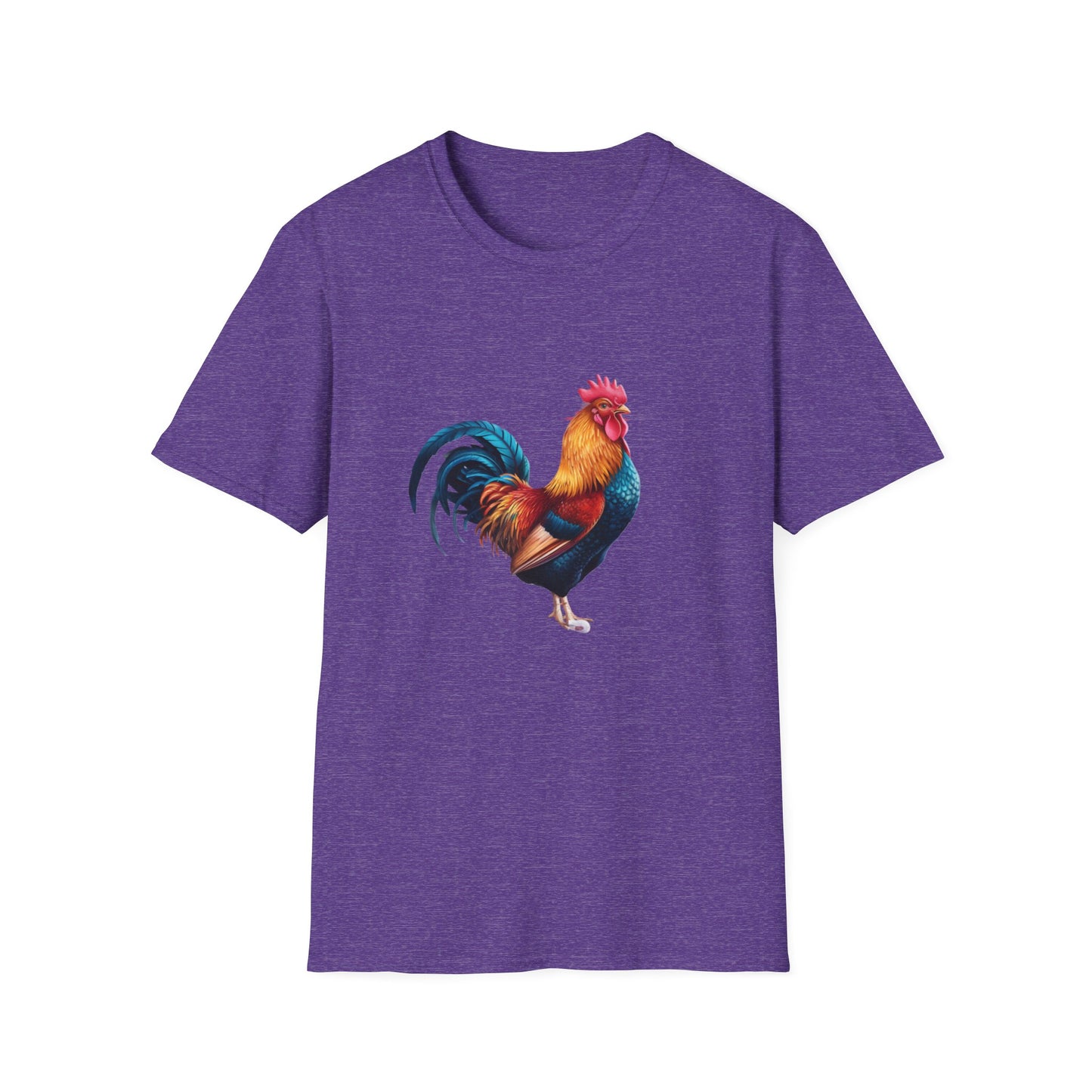 Colorful Rooster Unisex Softstyle T-Shirt - Farmhouse Chic Apparel