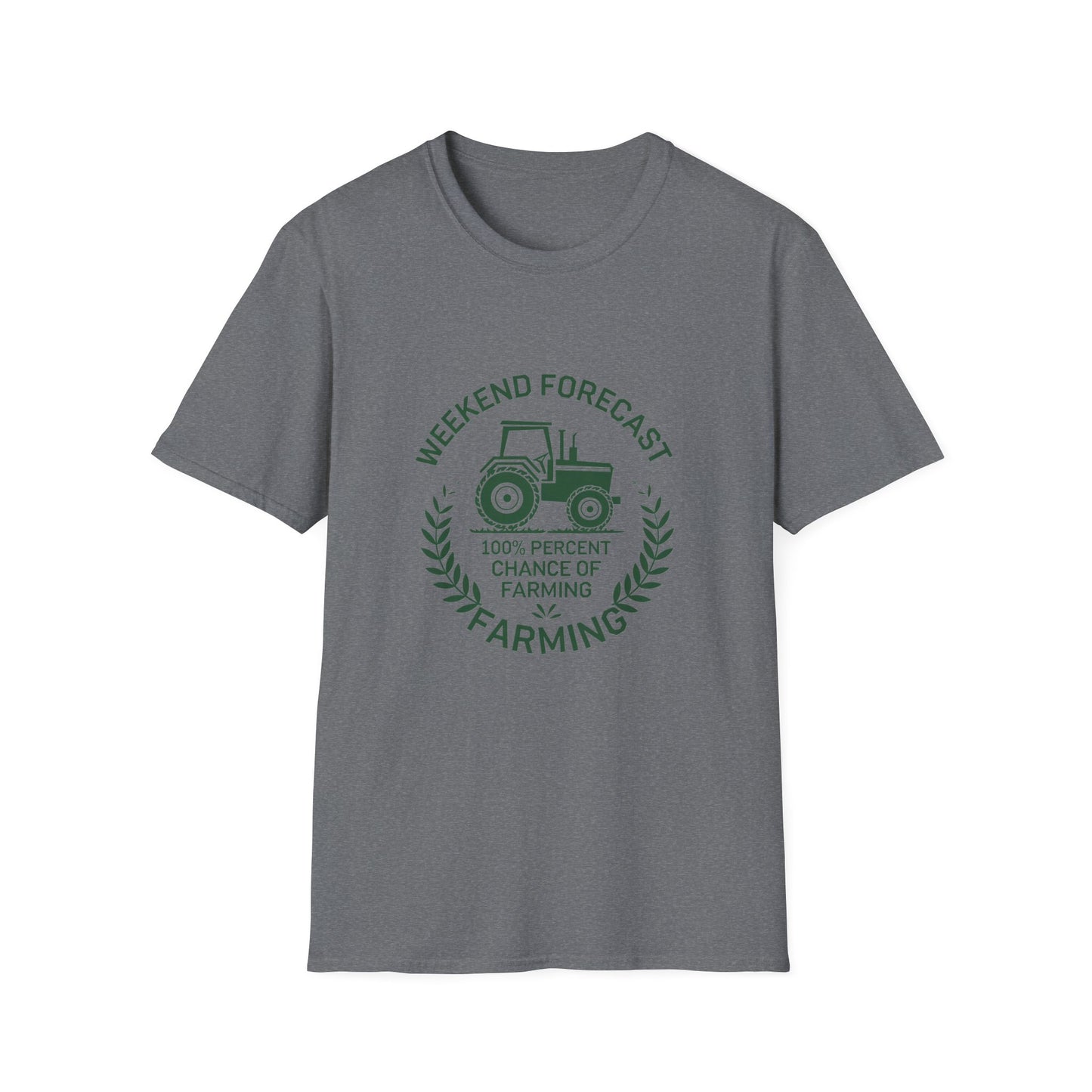 Weekend Forecast Farming Unisex Softstyle T-Shirt