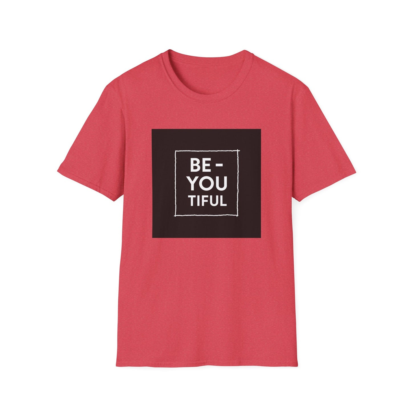 Be-You-Tiful Unisex Softstyle T-Shirt - Inspiring Message Shirt, Casual Wear, Gift for Friends, Motivational Apparel, Everyday Comfort