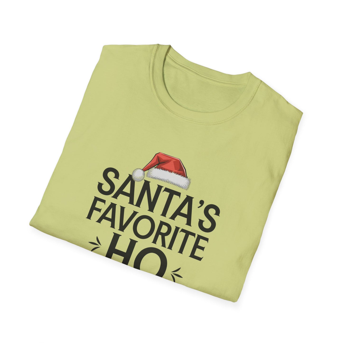 Santa's Favorite Ho Unisex T-Shirt, Funny Christmas Shirt, Holiday Gift, Jolly Tee, Christmas Party Wear, Seasonal Humor Top