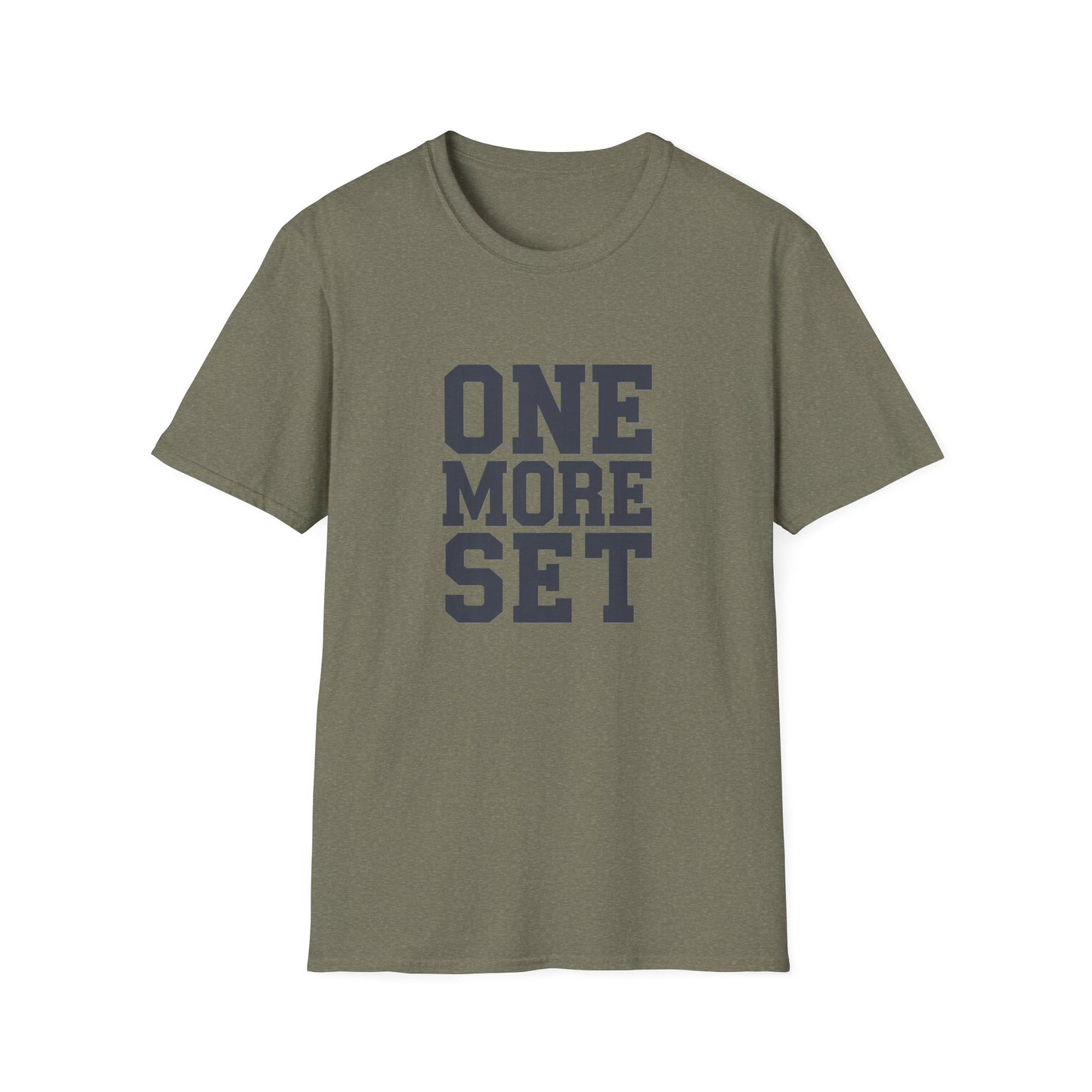 Motivational Fitness T-Shirt - 'One More Set' Unisex Softstyle Tee