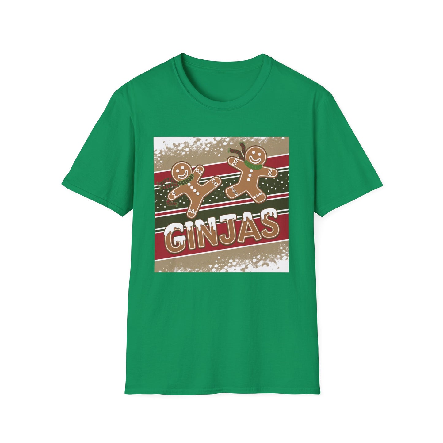 Festive Gingerbread Unisex T-Shirt, Holiday Tee, Christmas Gift, Cozy Shirt, Winter Apparel, Fun Gift Idea