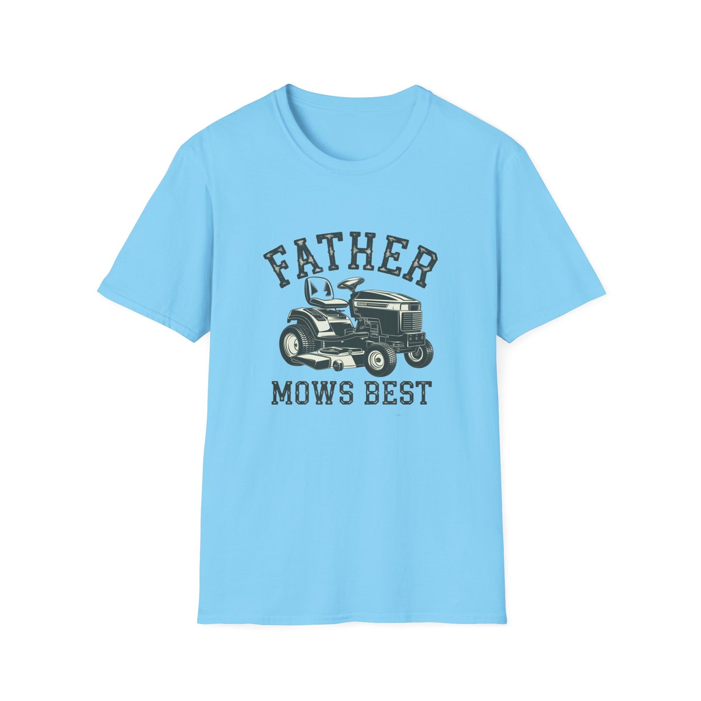 Father Mows Best Unisex Softstyle T-Shirt