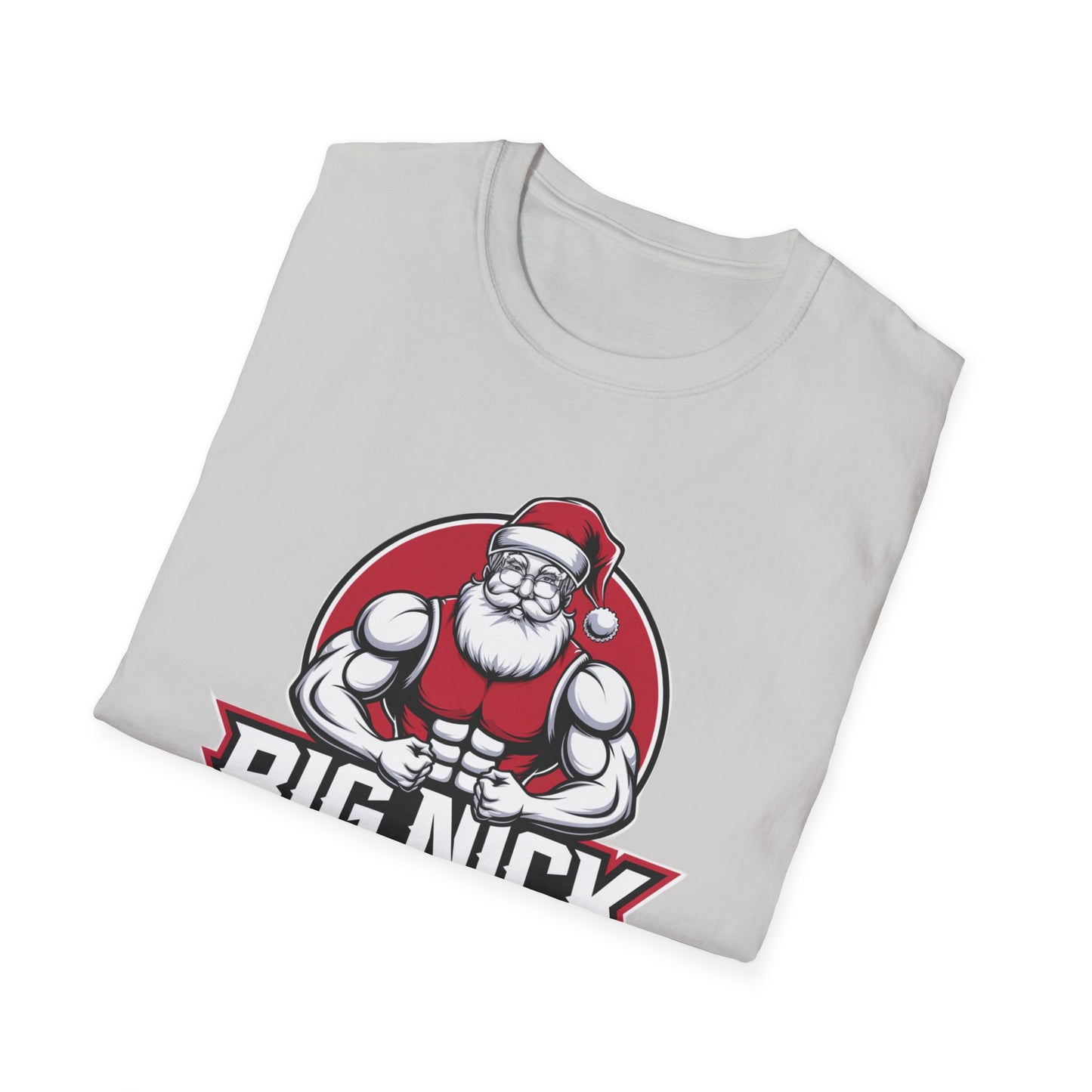 Christmas Muscle Santa Unisex T-Shirt, Holiday Gift, Funny Tee, Santa Outfit, Christmas Apparel
