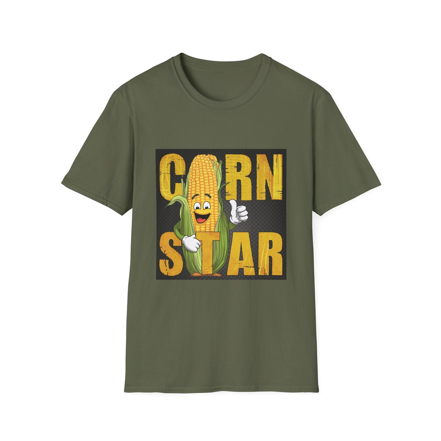 Corn Star Unisex Softstyle T-Shirt - Fun and Quirky Tee for Corn Lovers