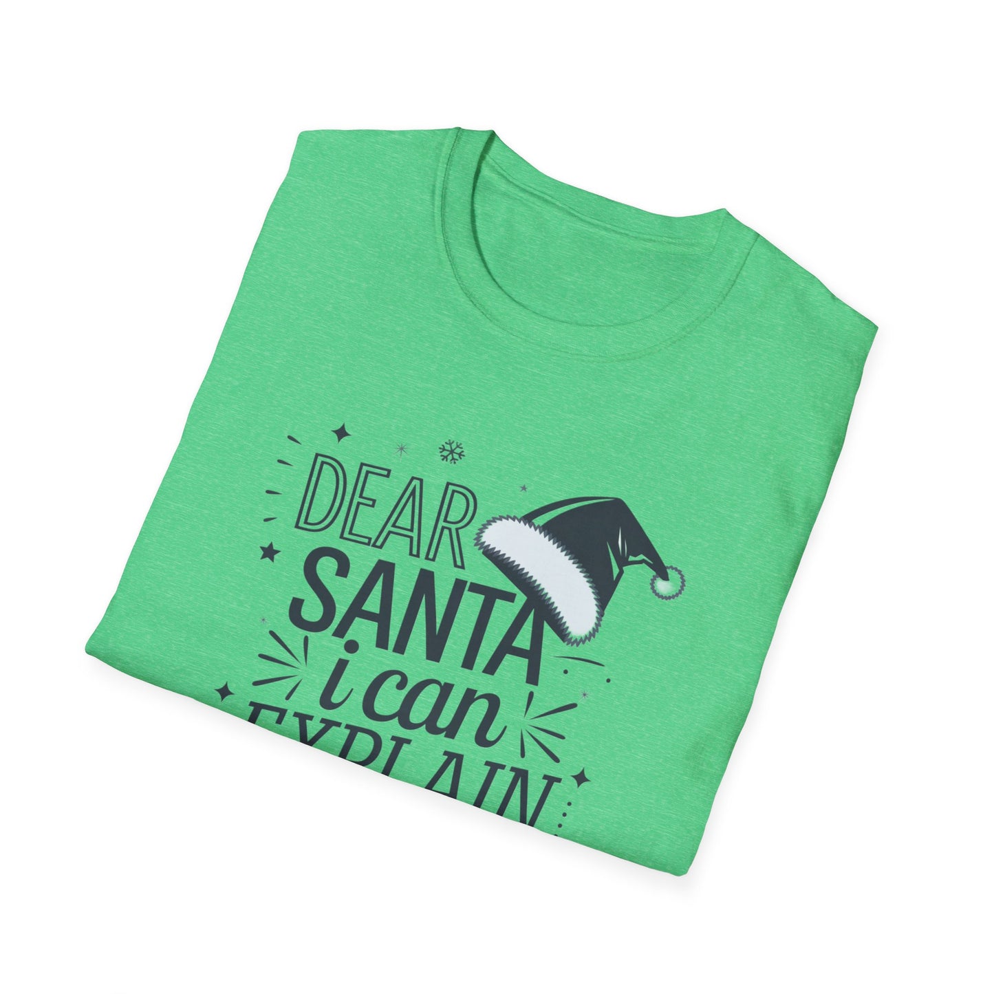 Santa Explanation Tee, Funny Christmas T-Shirt, Holiday Gift for Adults, Unisex Graphic Tee, Seasonal Humor Apparel