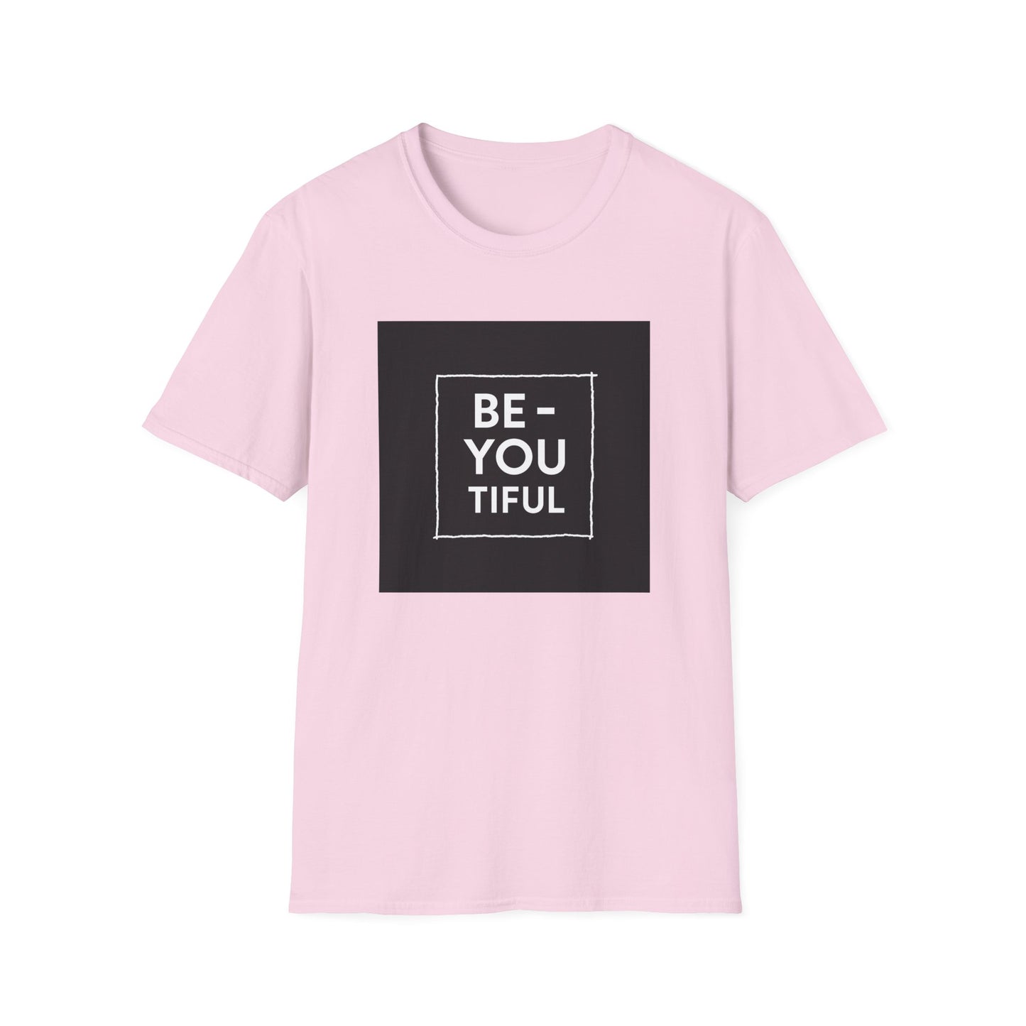 Be-You-Tiful Unisex Softstyle T-Shirt - Inspiring Message Shirt, Casual Wear, Gift for Friends, Motivational Apparel, Everyday Comfort