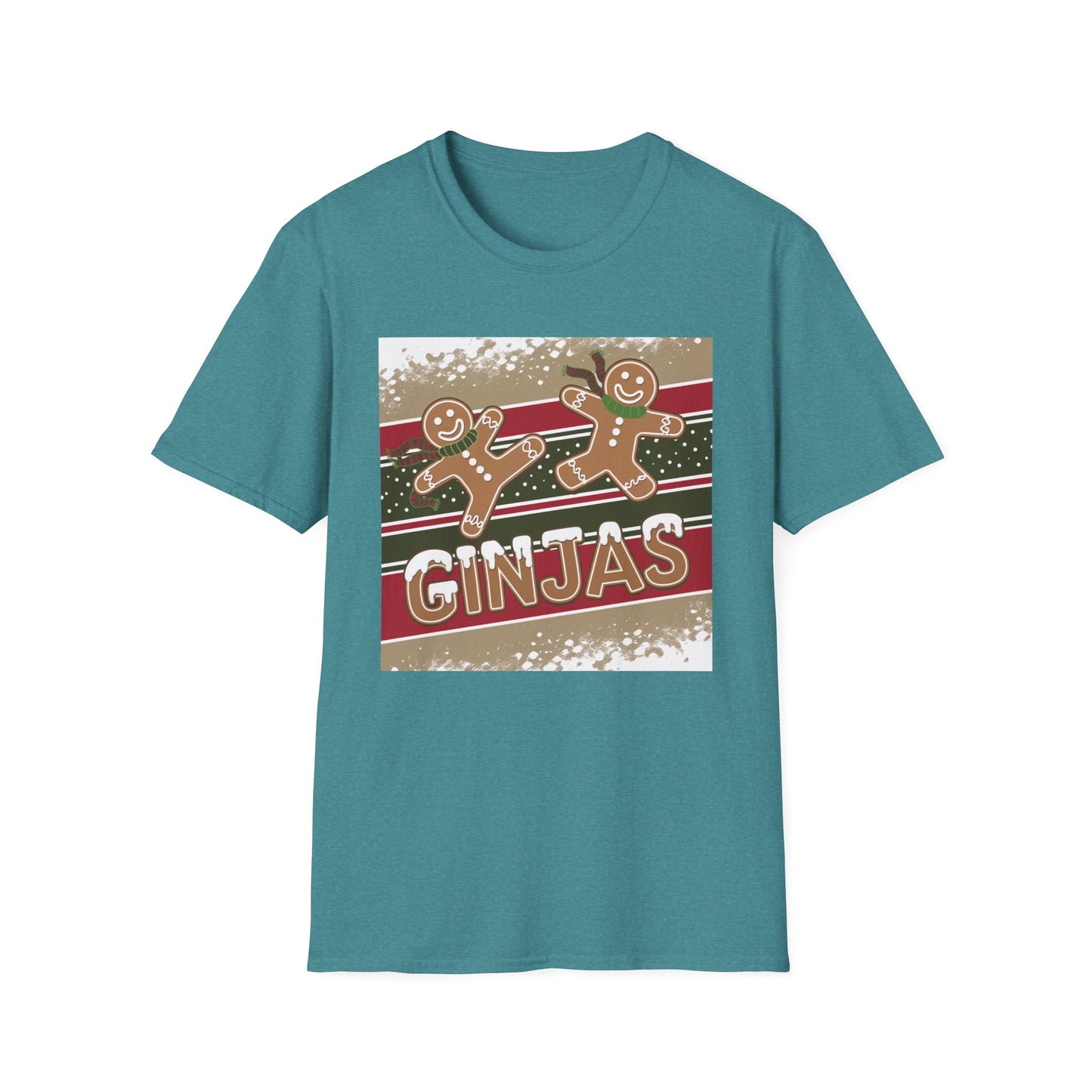 Festive Gingerbread Unisex T-Shirt, Holiday Tee, Christmas Gift, Cozy Shirt, Winter Apparel, Fun Gift Idea