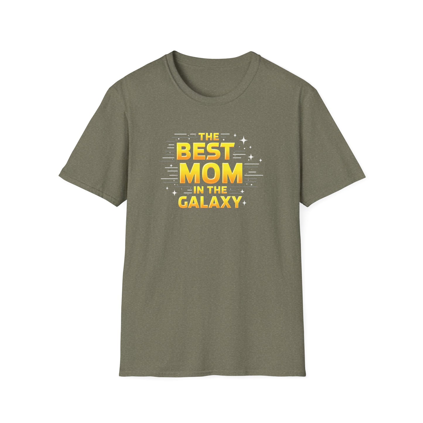 Best Mom in the Galaxy T-Shirt - Unisex Softstyle Tee for Mother's Day, Birthday Gift, Mom Appreciation, Casual Wear, Family Gatherings