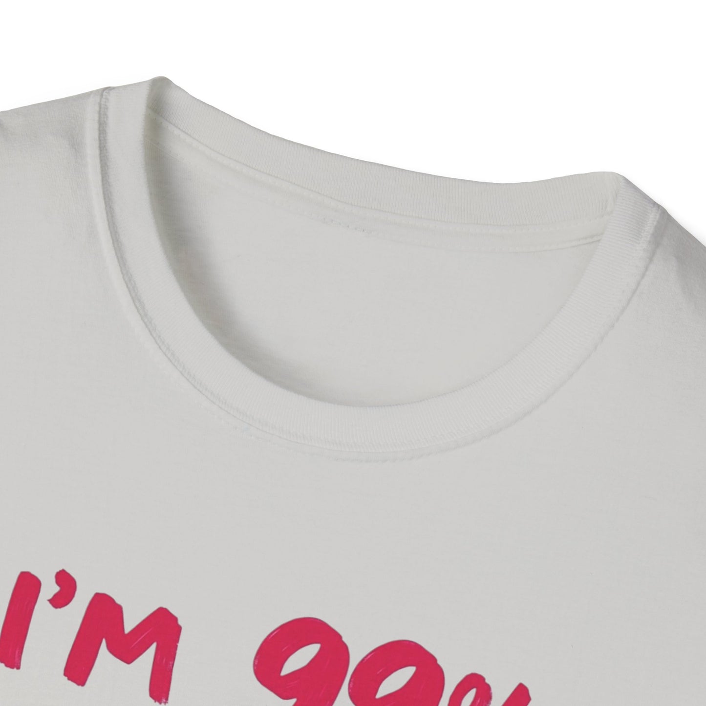 Humorous Graphic Tee, I'm 99% Angel But Ohh That 1%, Funny Gift, Casual Wear, Unique Birthday Shirt, Unisex Softstyle T-Shirt