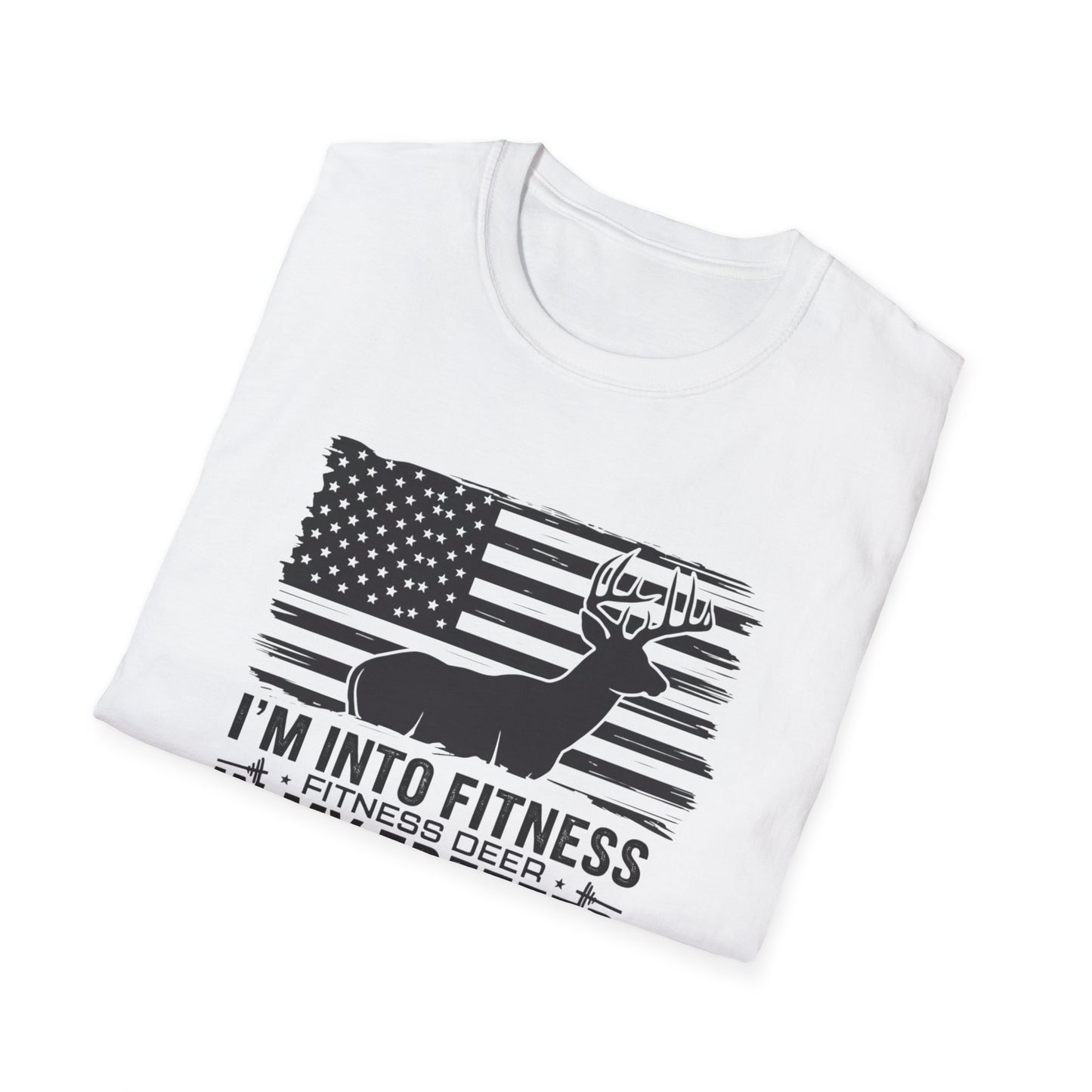 Funny Fitness Lover T-Shirt - "I’m Into Fitness, Fitness Deep in My Freezer" - Unisex Softstyle Tee