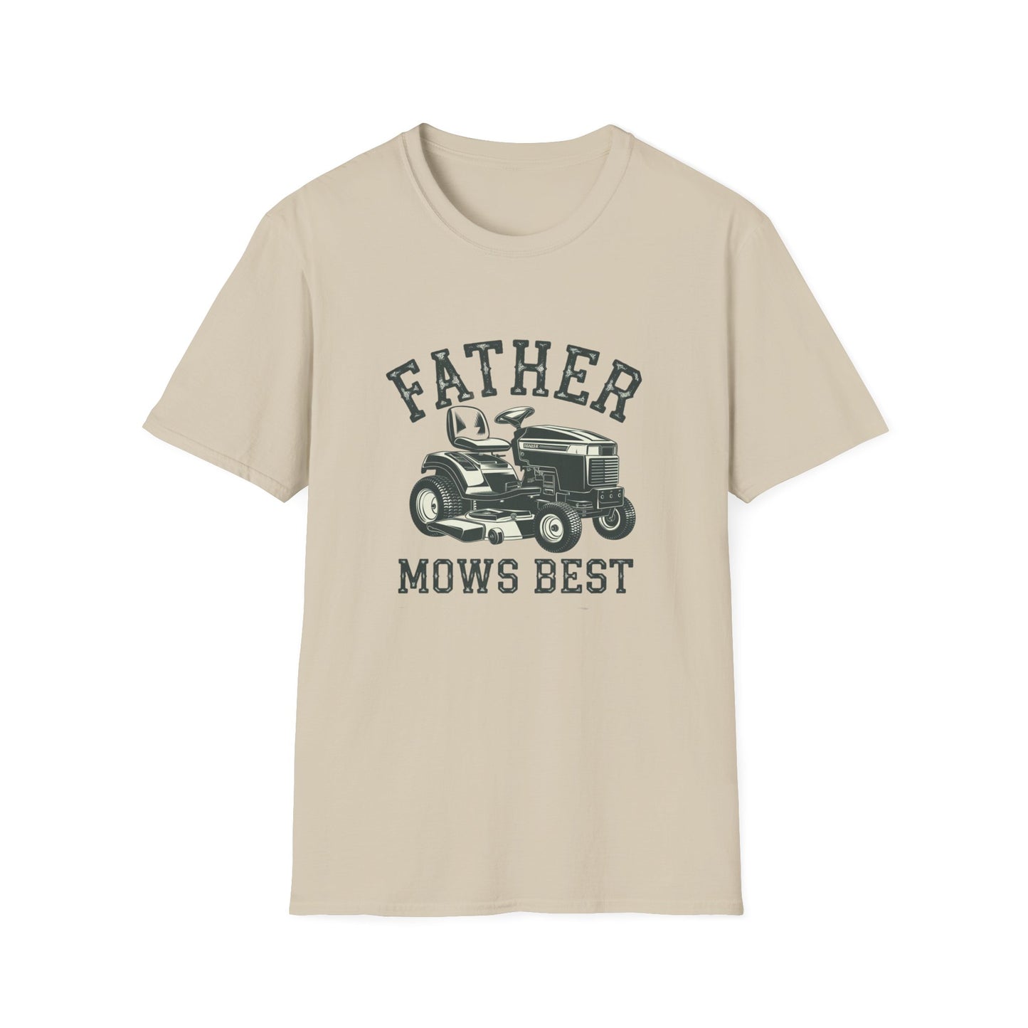 Father Mows Best Unisex Softstyle T-Shirt
