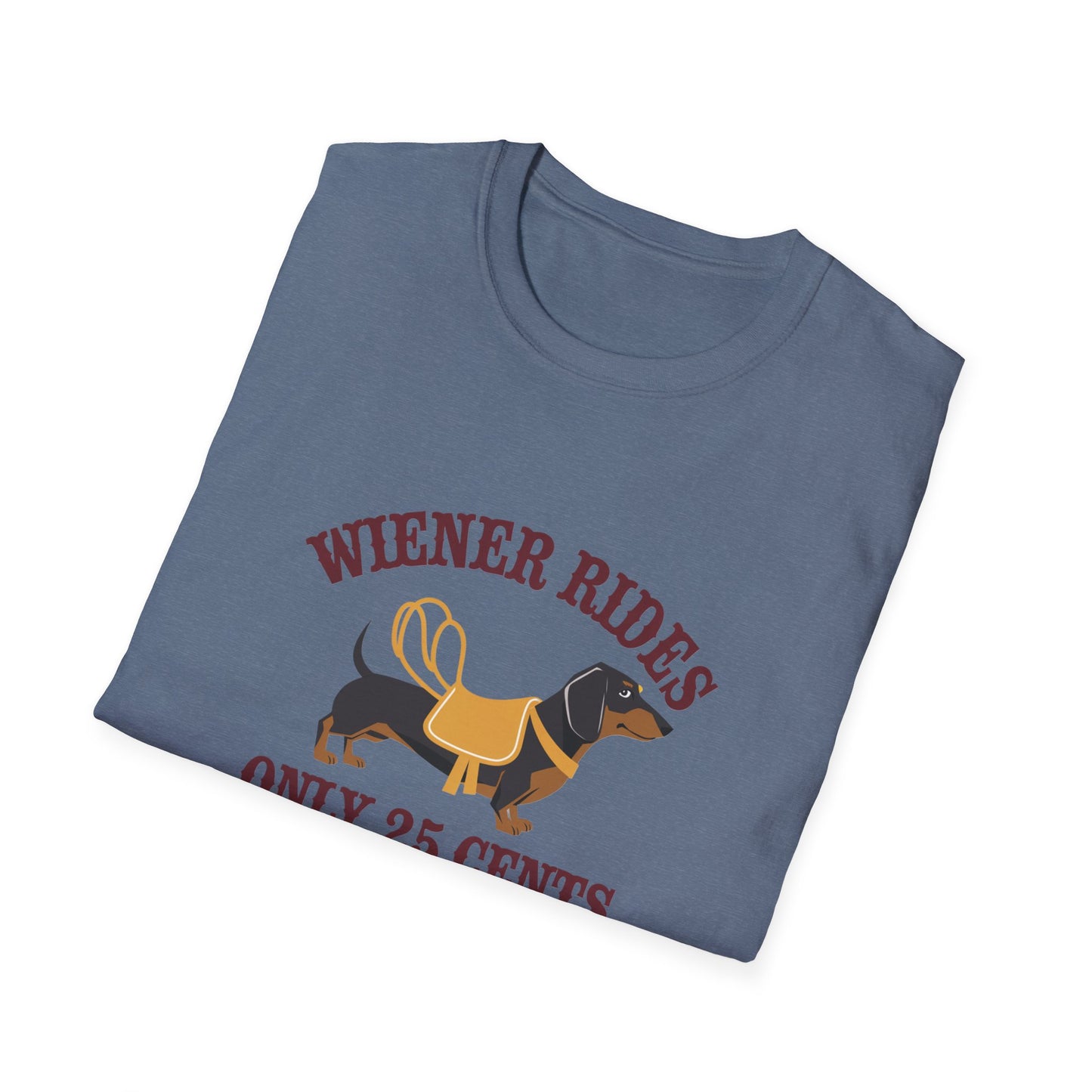 Humorous Wiener Rides Unisex T-Shirt - Fun Gift for Dog Lovers