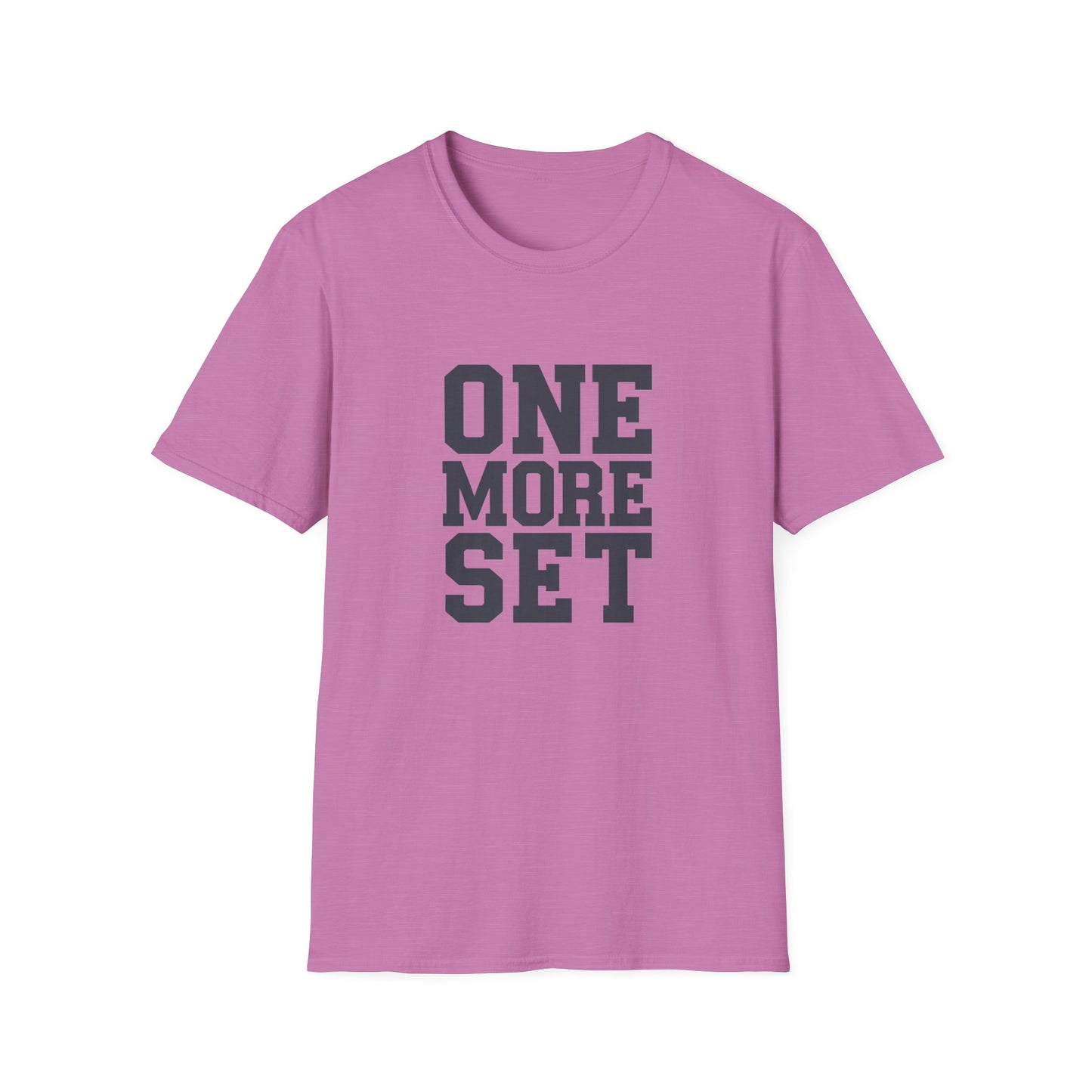 Motivational Fitness T-Shirt - 'One More Set' Unisex Softstyle Tee