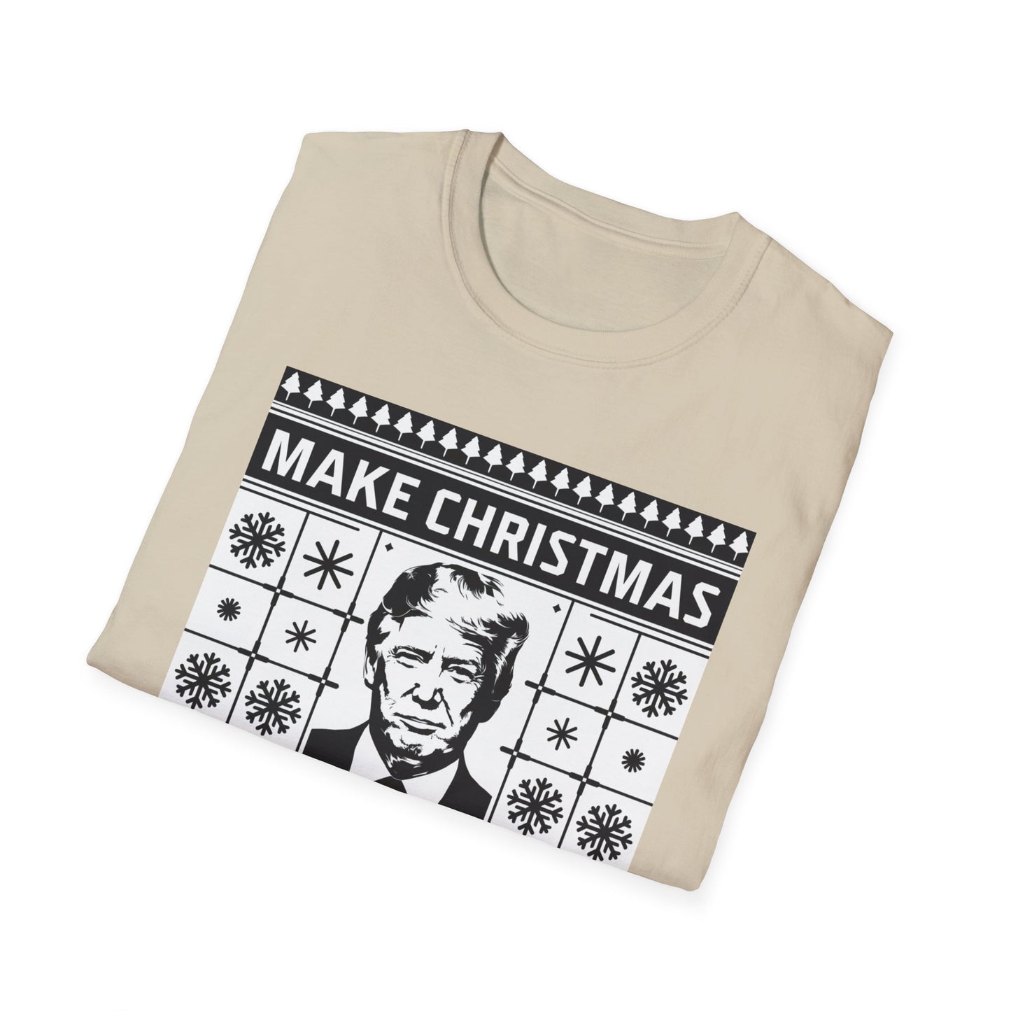 Christmas Humor T-Shirt, Unisex Holiday Tee, Make Christmas Great Again Shirt, Funny Xmas Apparel, Gift for Trump Fans