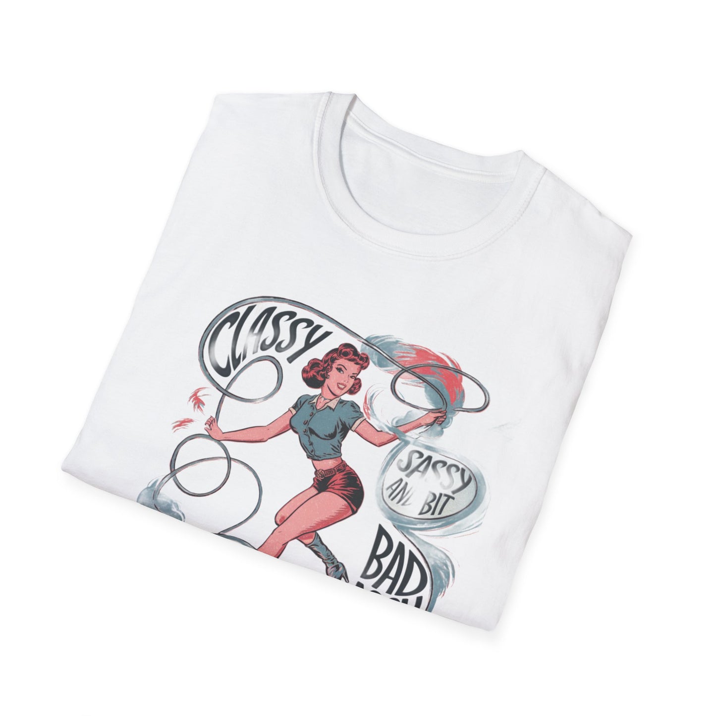 Classy & Badass Unisex T-Shirt, Vintage Chic Tee, Gift for Her, Empowerment Shirt, Casual Wear, Birthday Gift, Feminist Apparel
