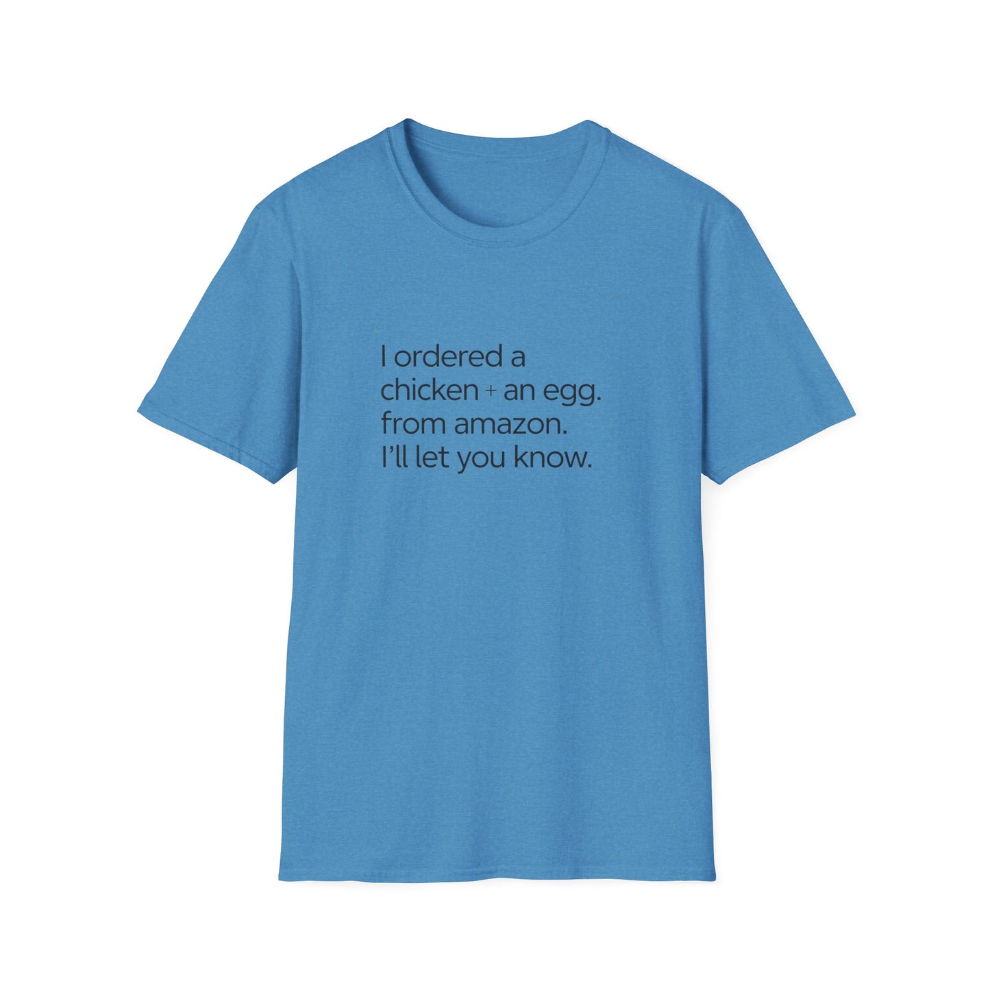 Funny Chicken & Egg Unisex Softstyle T-Shirt - Perfect Gift for Food Lovers