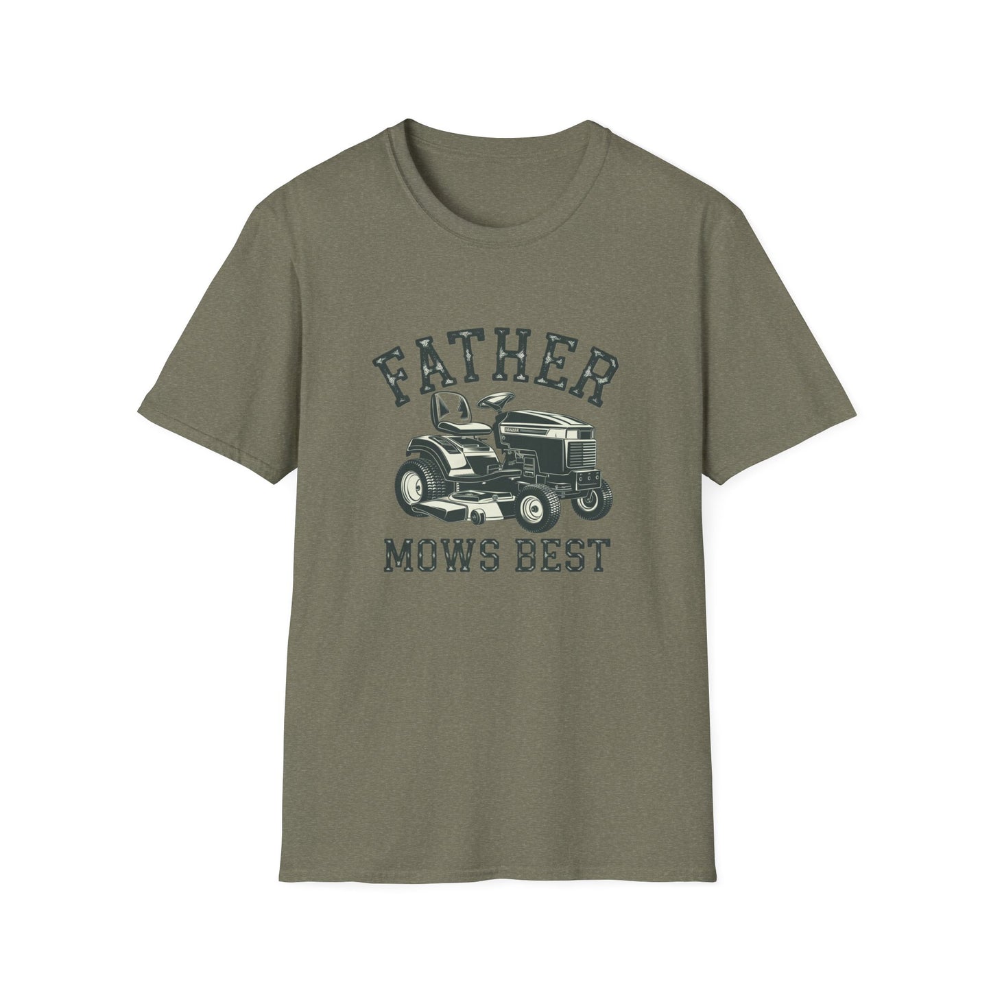 Father Mows Best Unisex Softstyle T-Shirt
