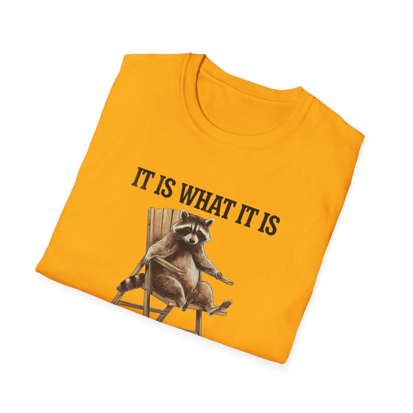 Funny Raccoon T-Shirt, Humorous Unisex Tee, Casual Wear, Gift for Friends, Relaxed Style, Everyday Humor, Animal Lover Shirt