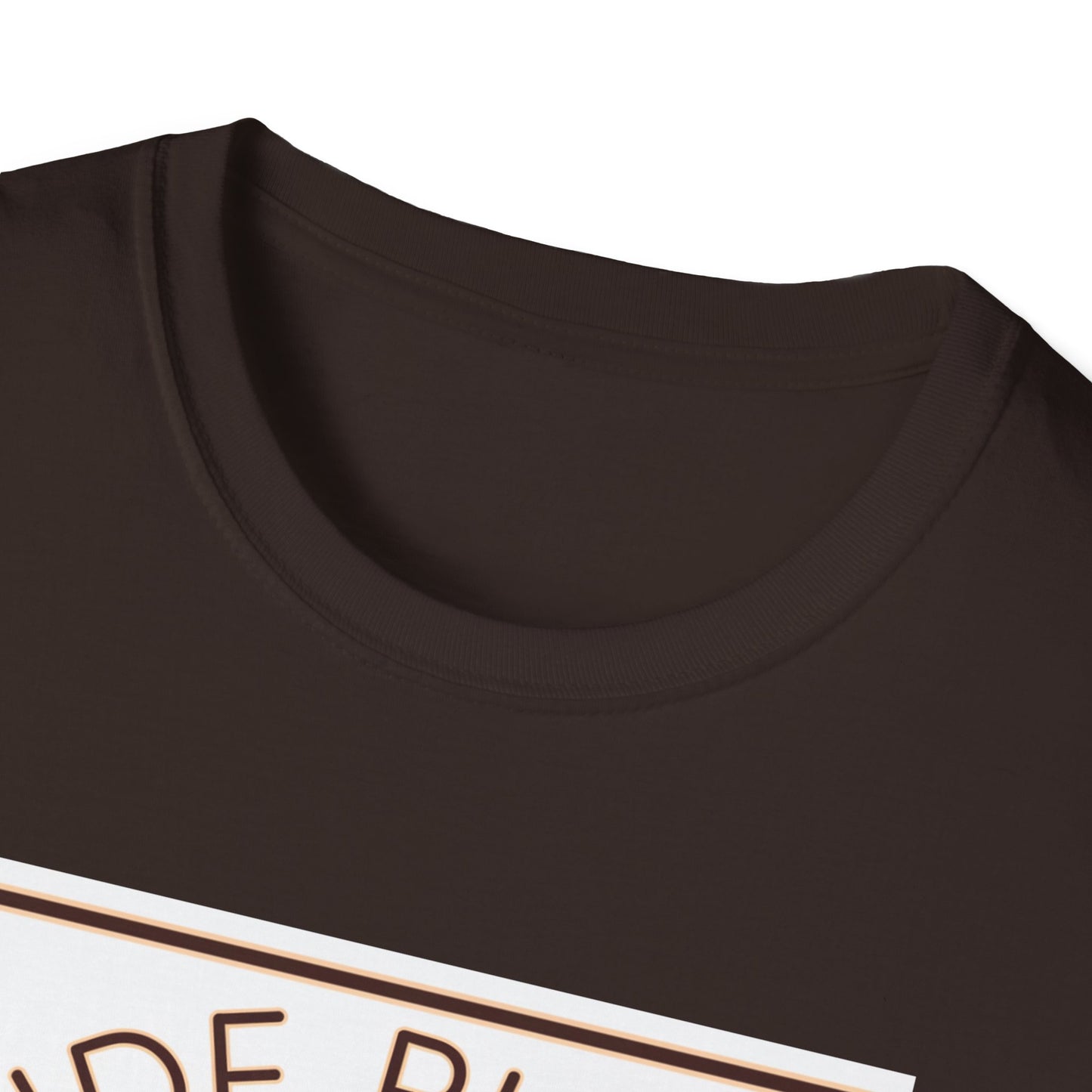 Funny Dessert Lover Unisex Softstyle T-Shirt - "Side Piece" Slice Design