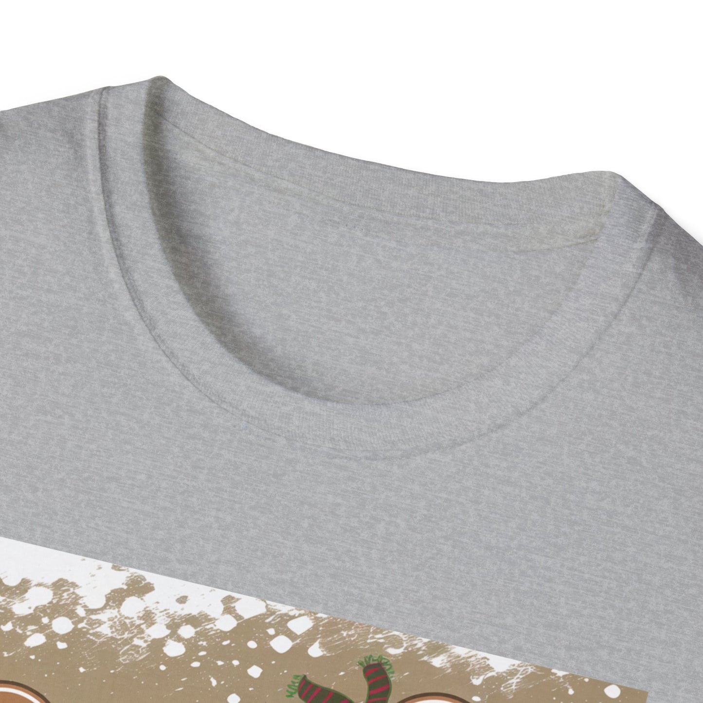Festive Gingerbread Unisex T-Shirt, Holiday Tee, Christmas Gift, Cozy Shirt, Winter Apparel, Fun Gift Idea