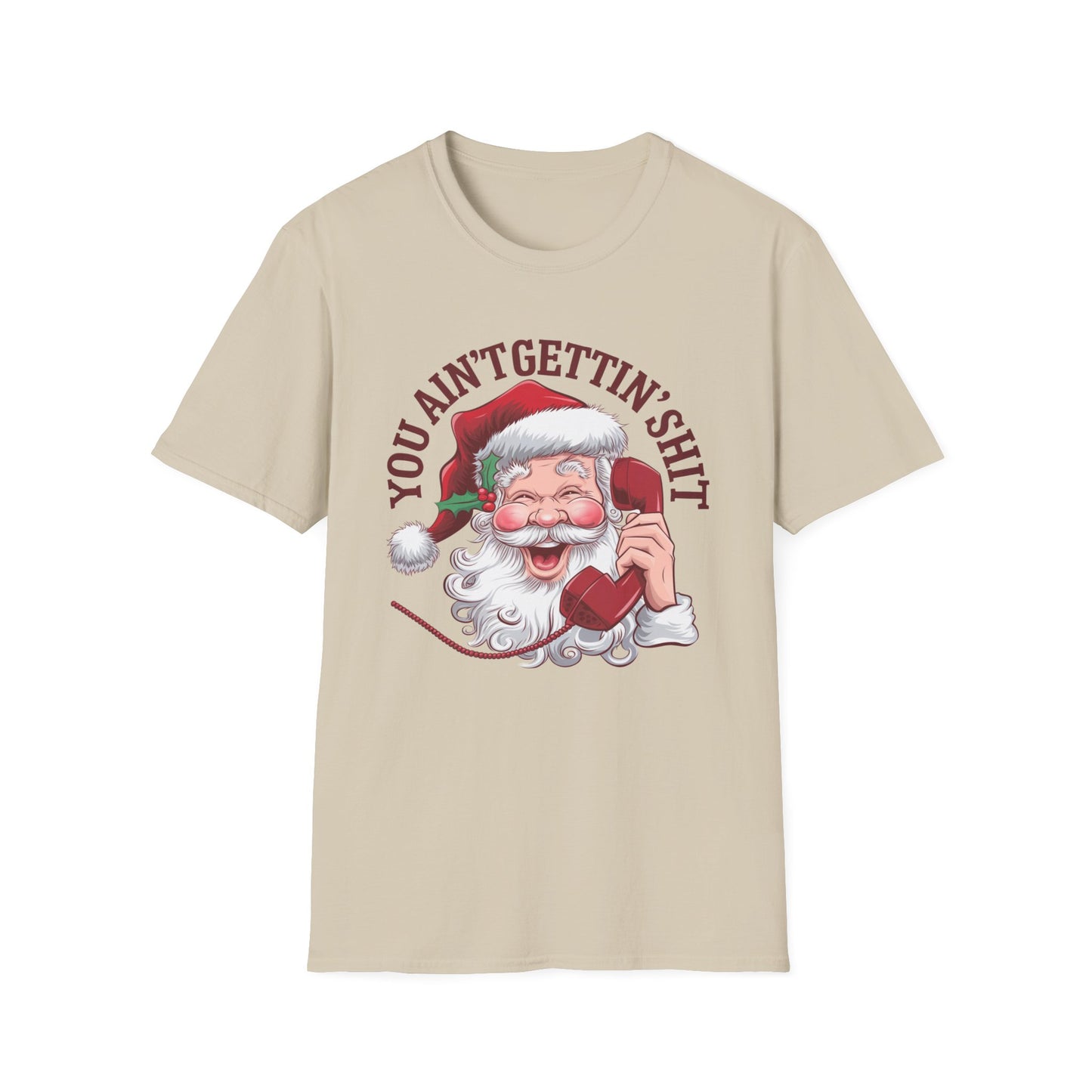 Funny Christmas T-Shirt, Holiday Gift, Santa Humor Tee, Unisex Graphic Shirt, Xmas Party Outfit, Unique Gift Idea
