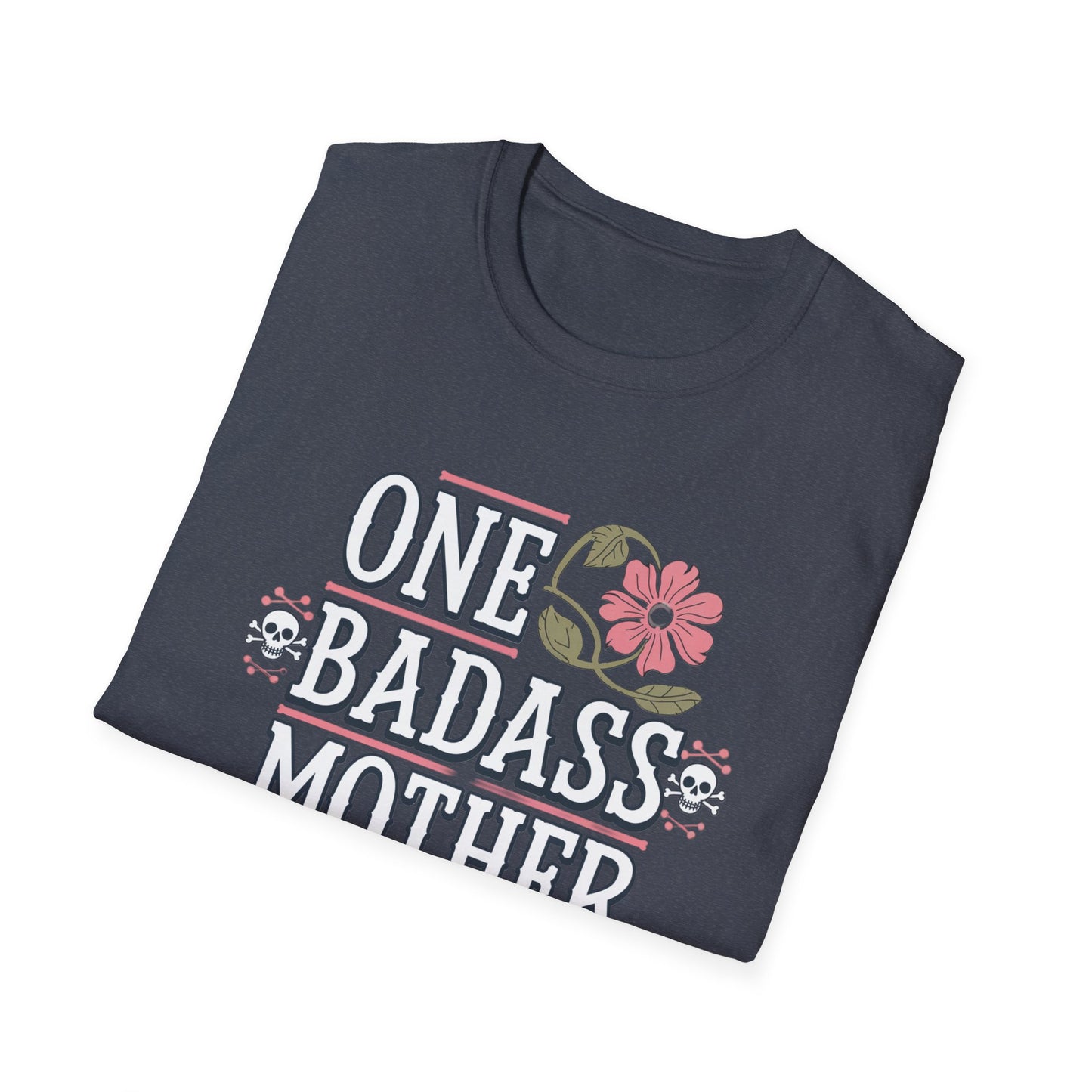 One Badass Mother Unisex Softstyle T-Shirt, Mother's Day Gift, Funny Mom Tee, Casual Wear, Mom Humor Shirt, Gift for Mom