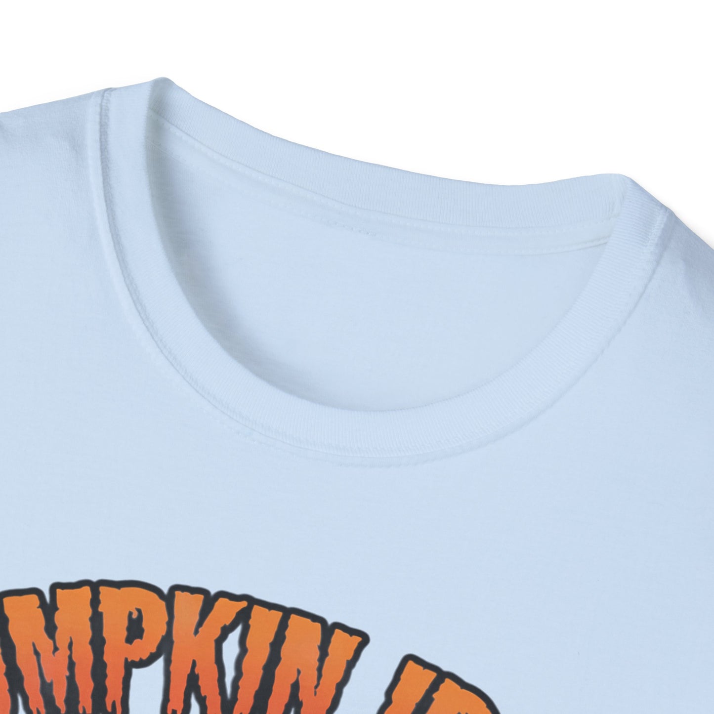 Halloween Pumpkin Iron Gym T-Shirt, Funny Fall Workout Top, Unisex Fitness Apparel, Spooky Season Gift, October Gym Shirt