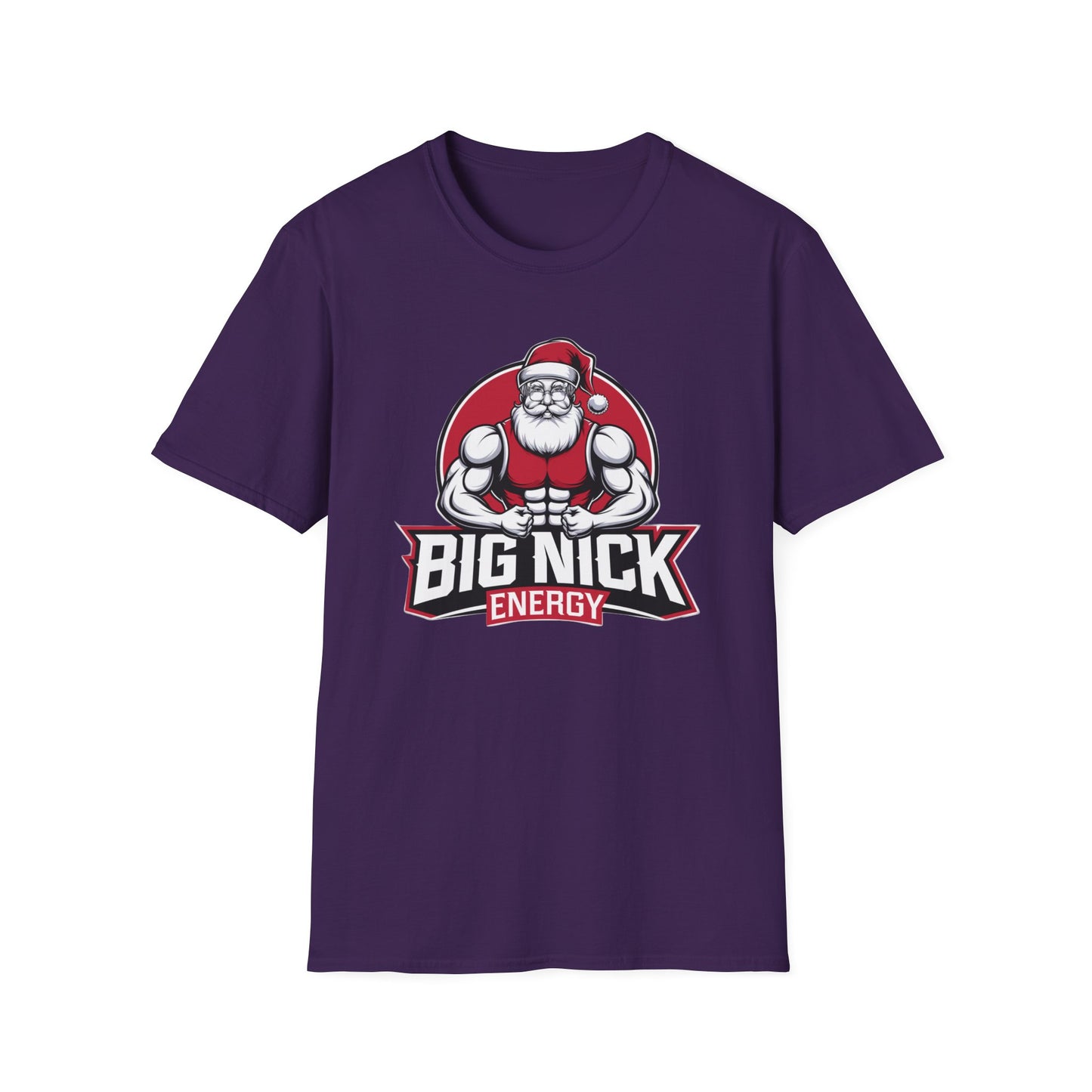 Christmas Muscle Santa Unisex T-Shirt, Holiday Gift, Funny Tee, Santa Outfit, Christmas Apparel