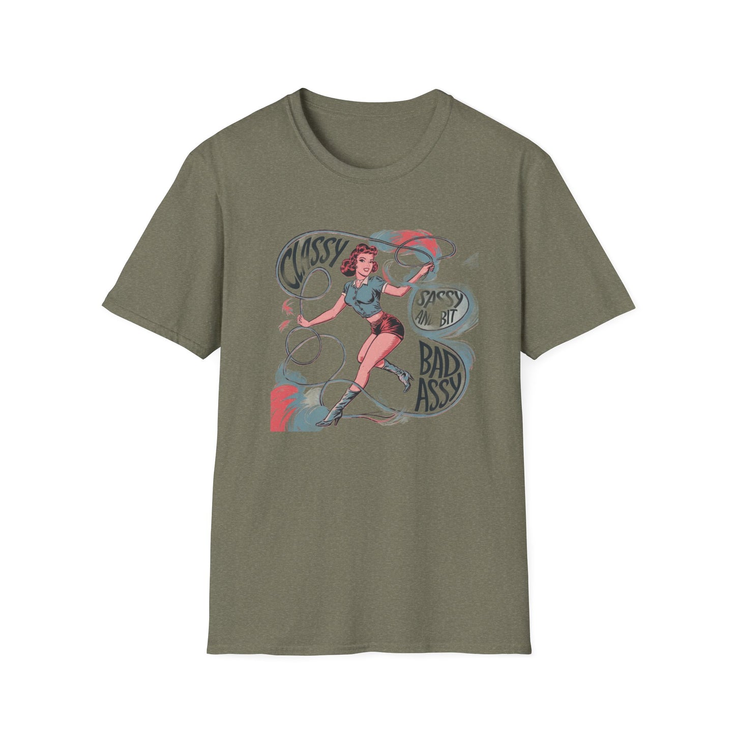 Classy & Badass Unisex T-Shirt, Vintage Chic Tee, Gift for Her, Empowerment Shirt, Casual Wear, Birthday Gift, Feminist Apparel