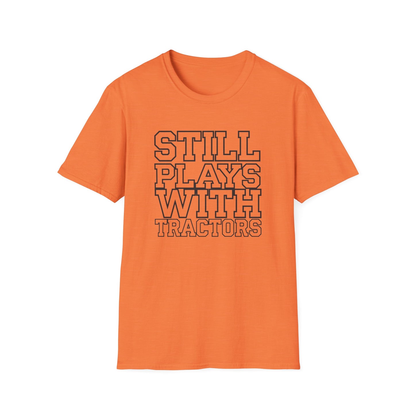 Funny Tractor Enthusiast T-Shirt - 'Still Plays With Tractors'